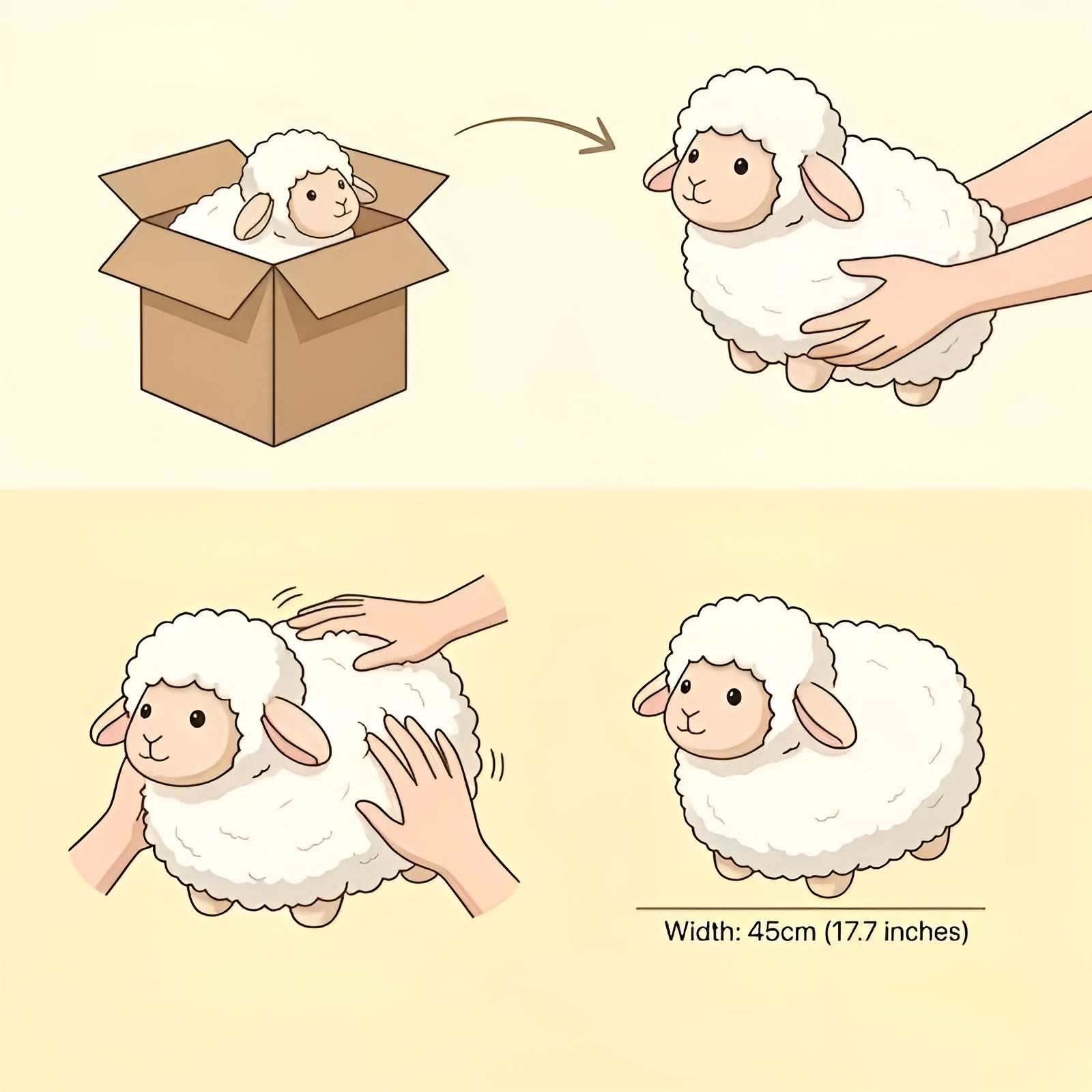 Søte Sau-kosedyr – Myke Og Koselige | Høykvalitets Polyester For Barn