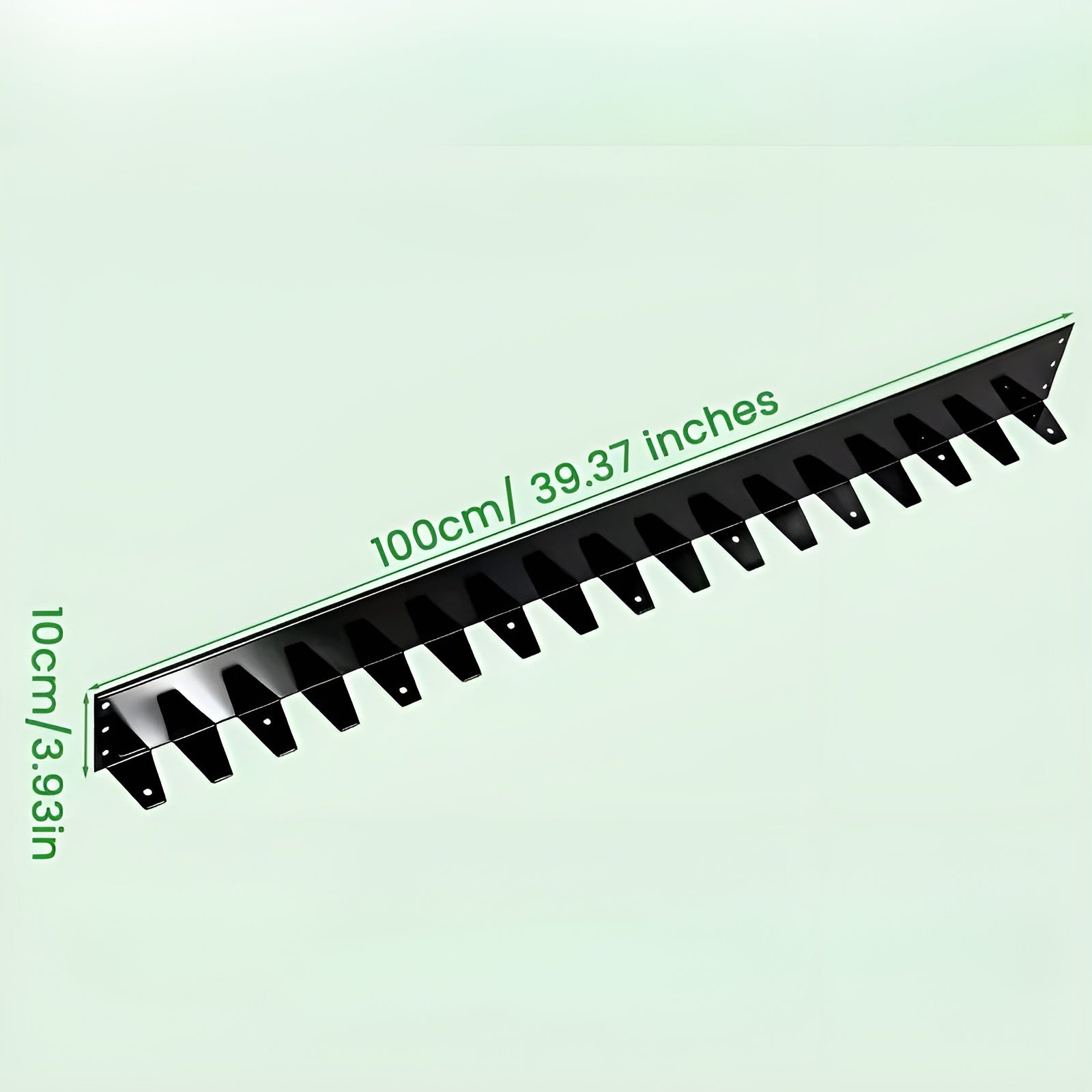 Bedkant i Metall (5-pakning) – Værbestandig og Enkel Montering | Perfekt for Hage Plen og Blomsterbed - 100cm × 4.98cm