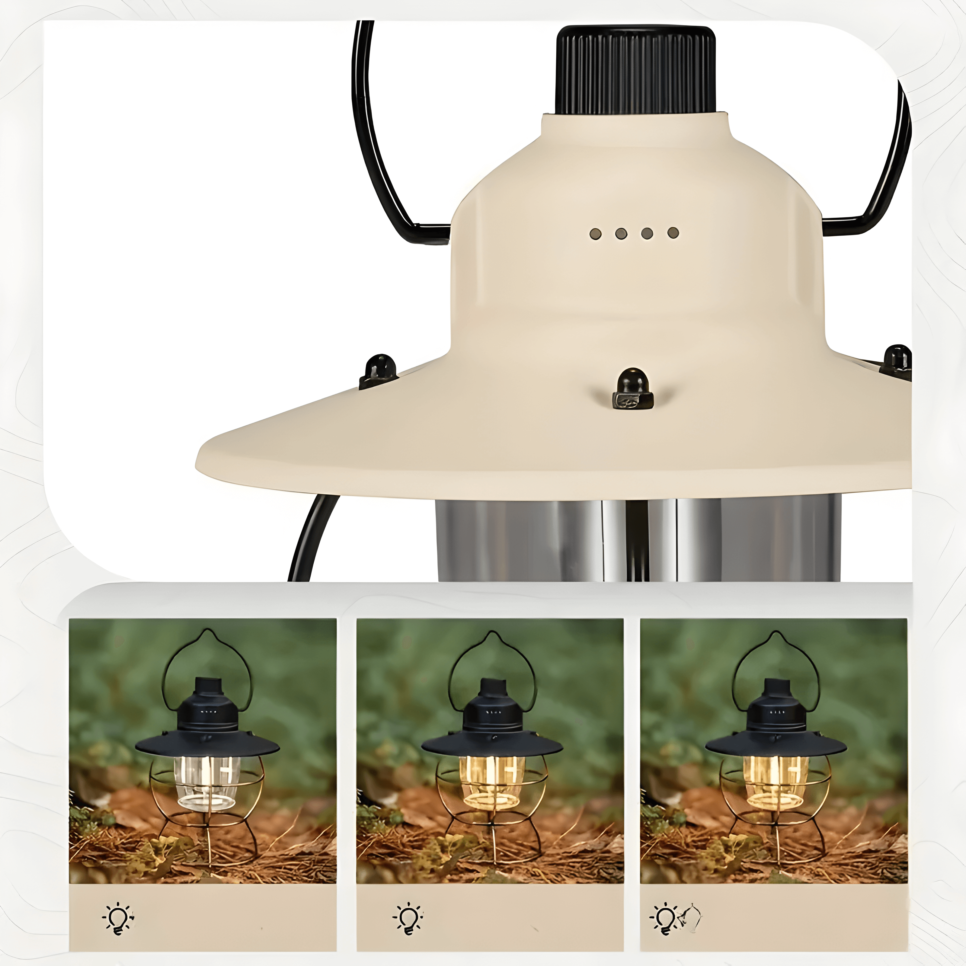 NordLys – Campinglampe i LED, Oppladbar og Bærbar