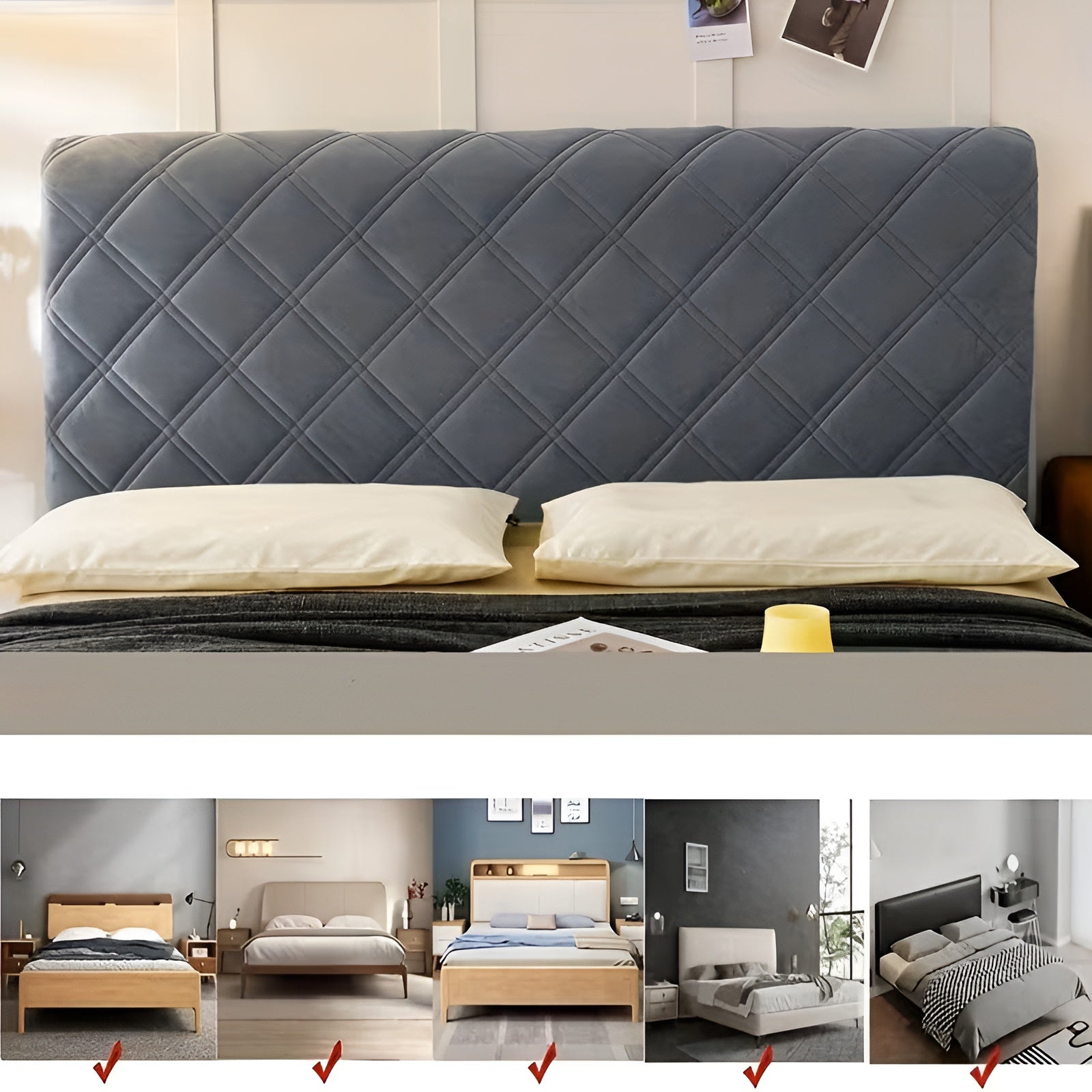 Trekktrekk til Sengegavl – Mykt og Komfortabelt | Dekorativ og Beskyttende