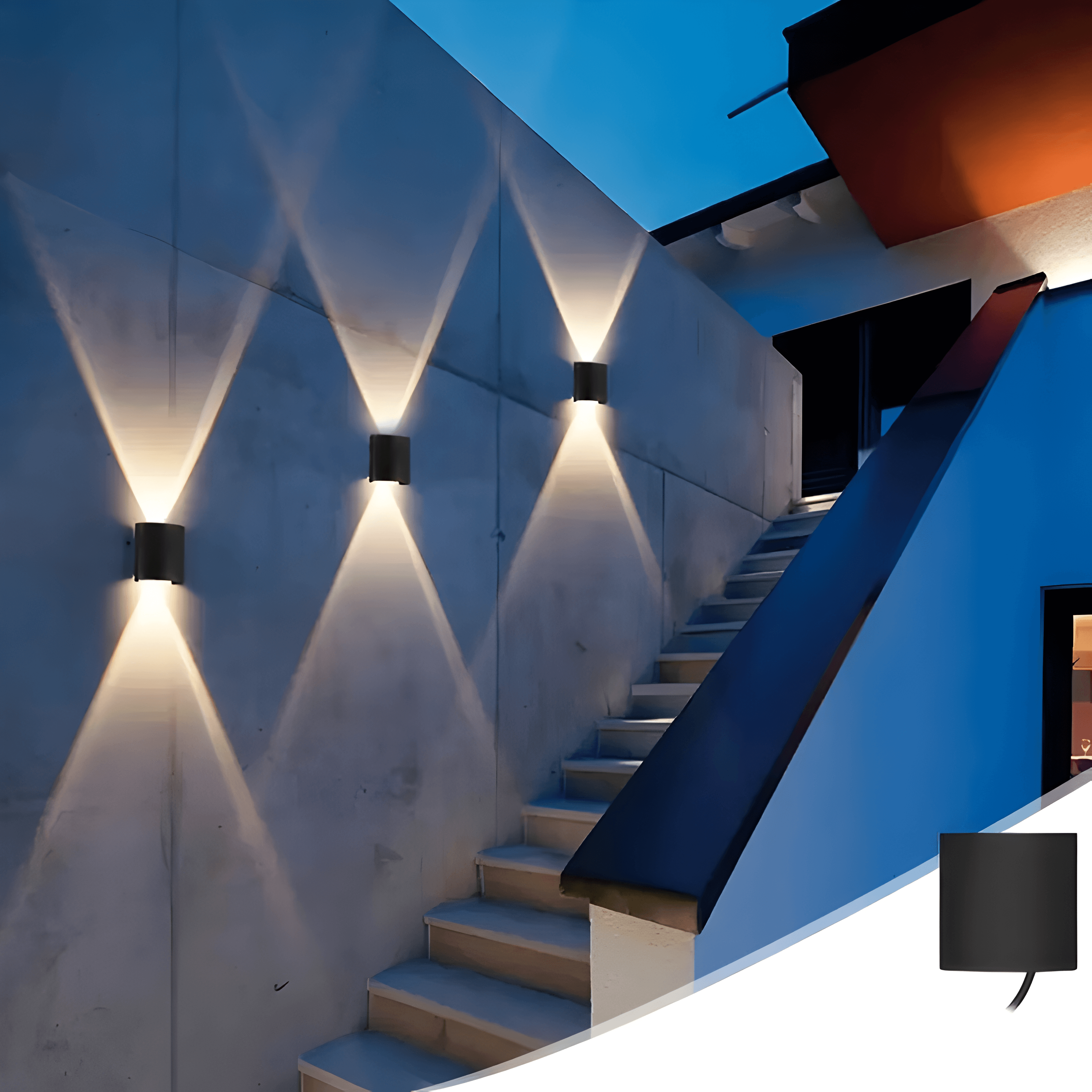 Krona – Led Vegglampe 3-pakning (Minimalistisk Design)