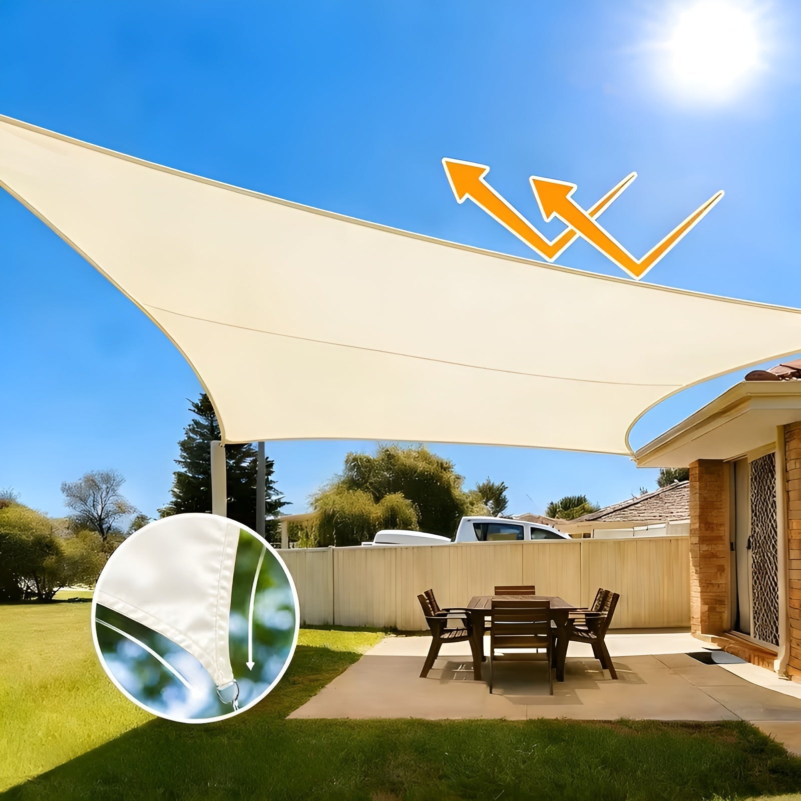 Uv-bestandig Solseil – Vanntett, Vindfast Og Ideelt For Terrasse, Hage Og Balkong