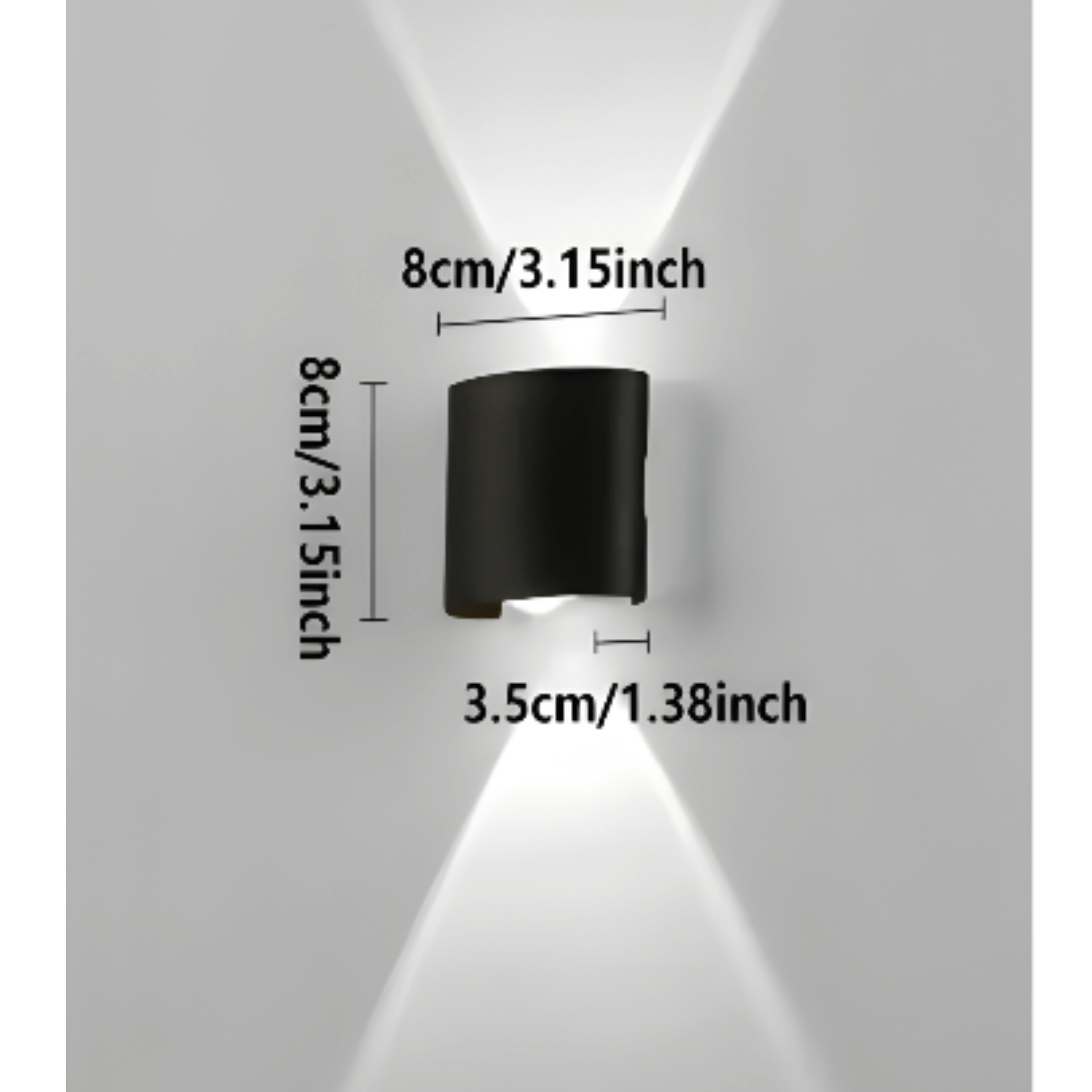 Krona – Led Vegglampe 3-pakning (Minimalistisk Design)