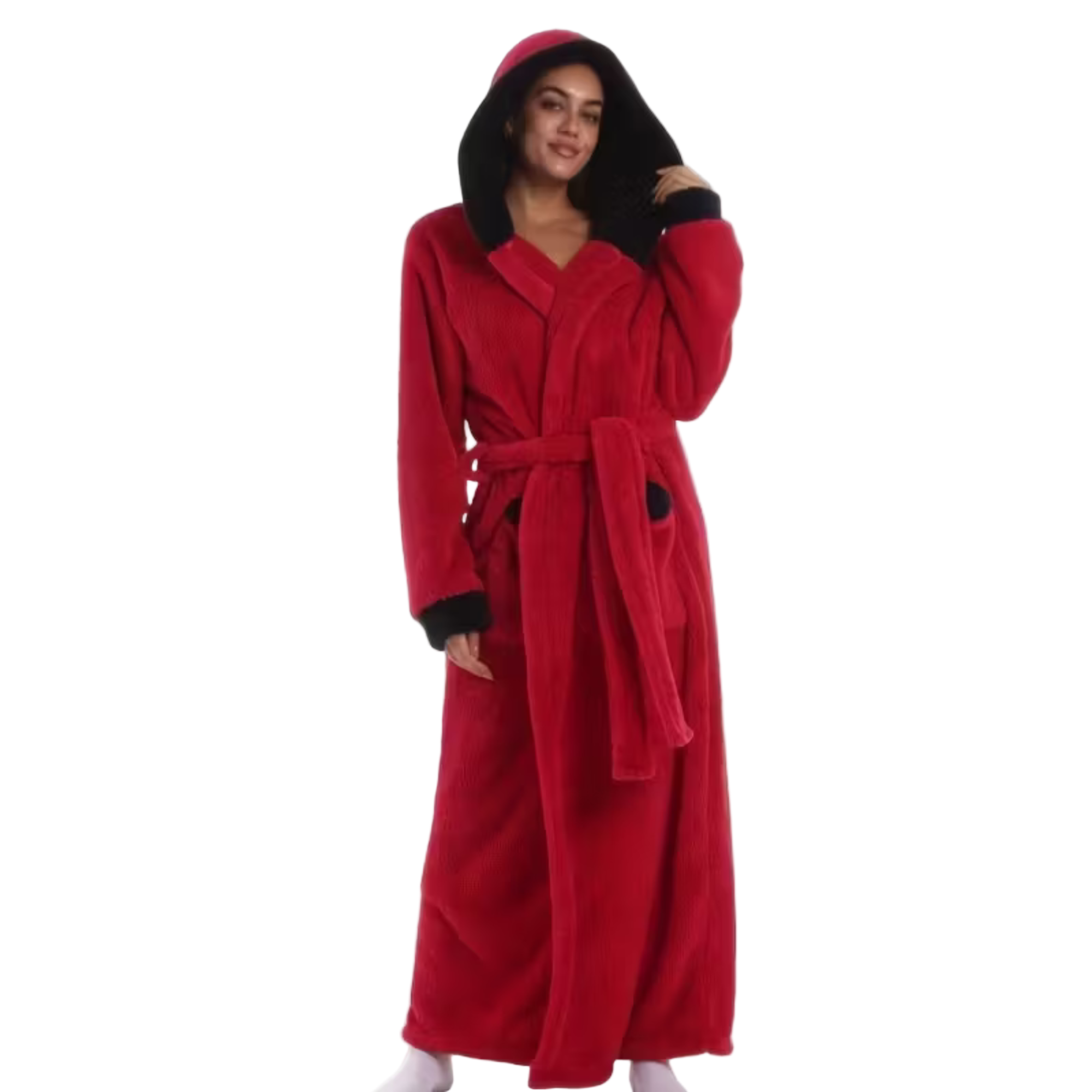 Lang Hettebadekåpe – Myk og Varm | Perfekt for Hjemmebruk og Reise