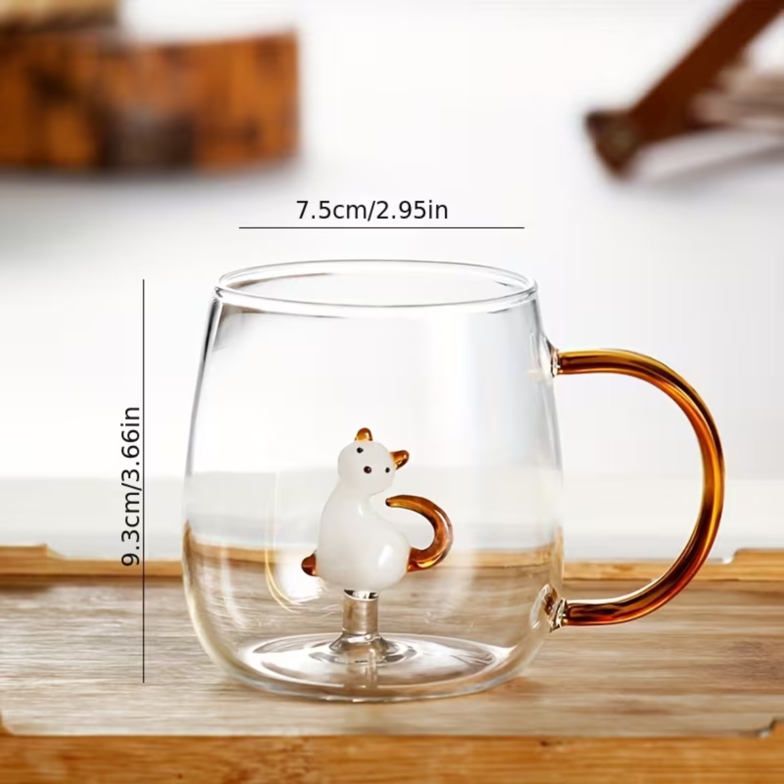 3D Drikkeglass med Dyremotiv – Dekorativt og Lekent | Laget i Slitesterkt Borosilikatglass