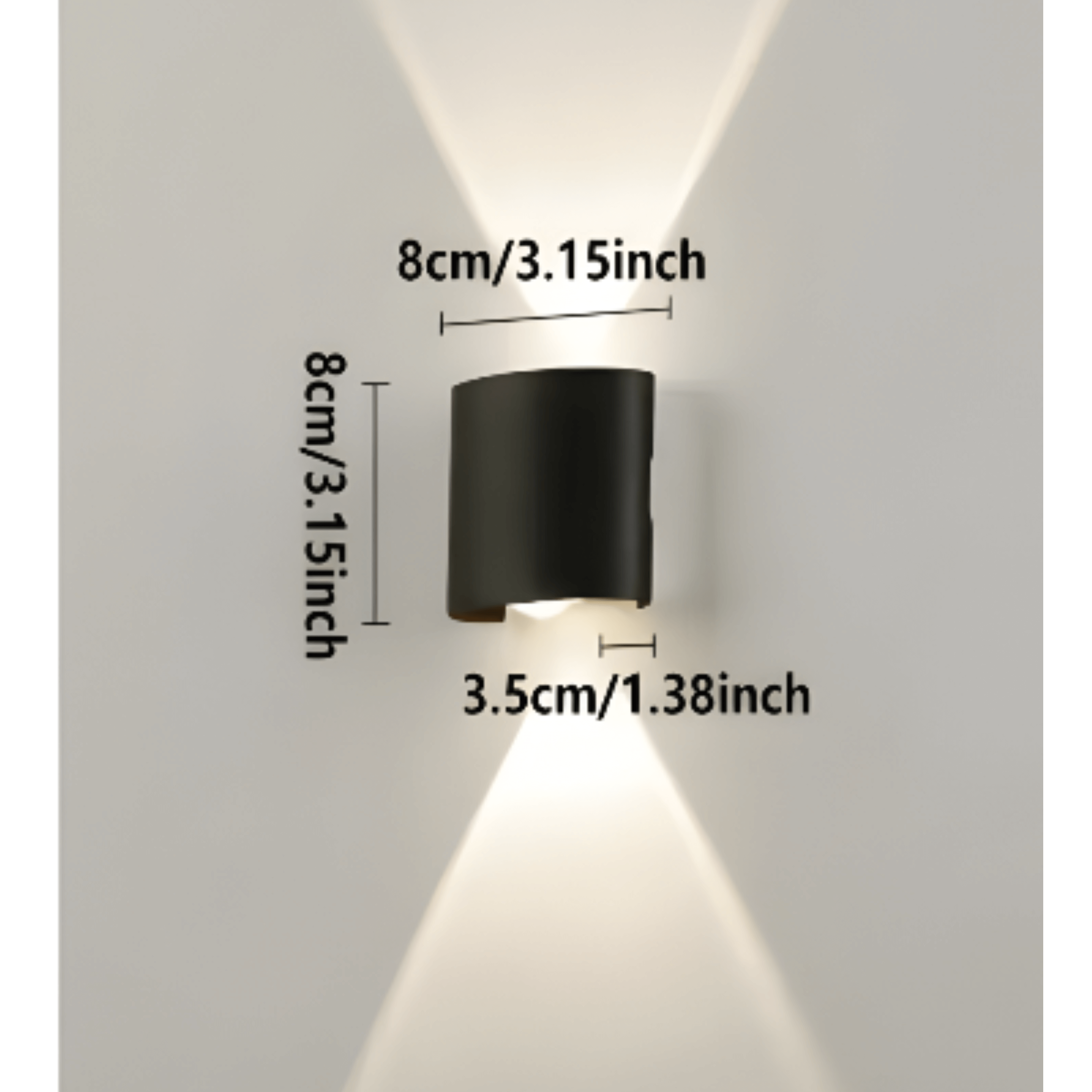 Krona – Led Vegglampe 3-pakning (Minimalistisk Design)