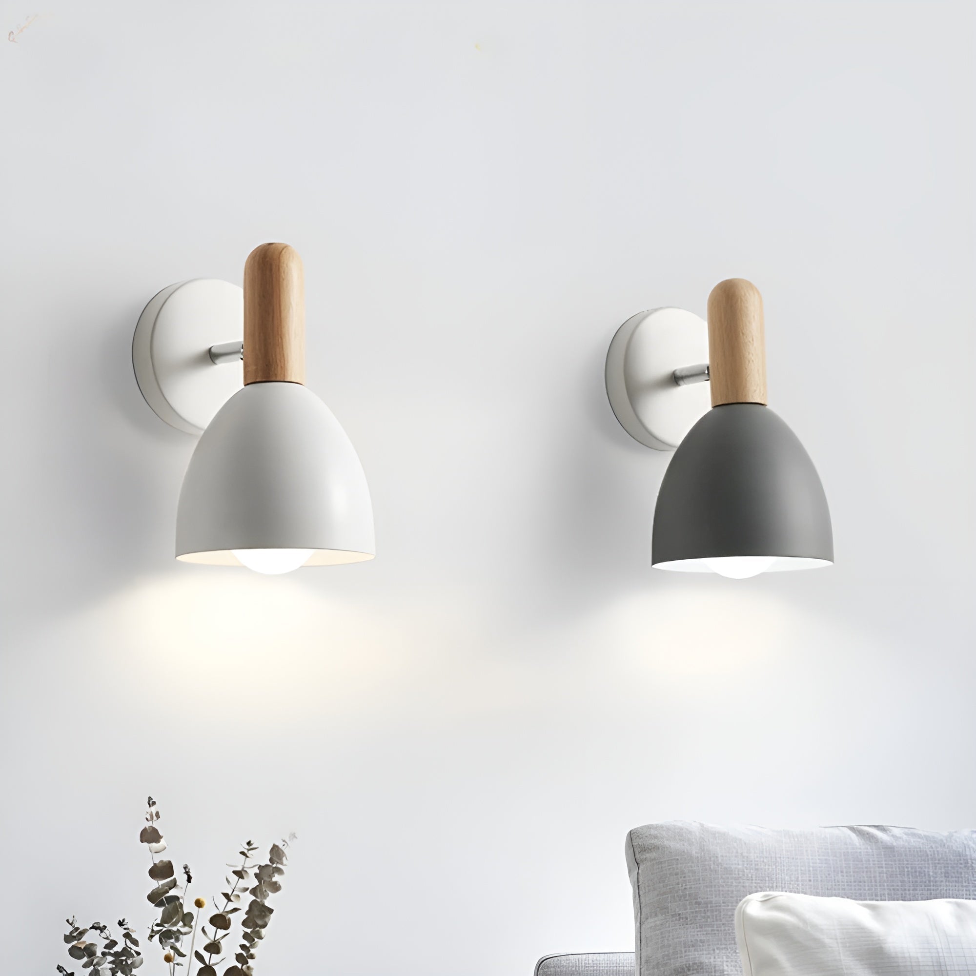 Vegglampe i Naturtre – Gir Varm Belysning | Perfekt til Soverom og Hytte