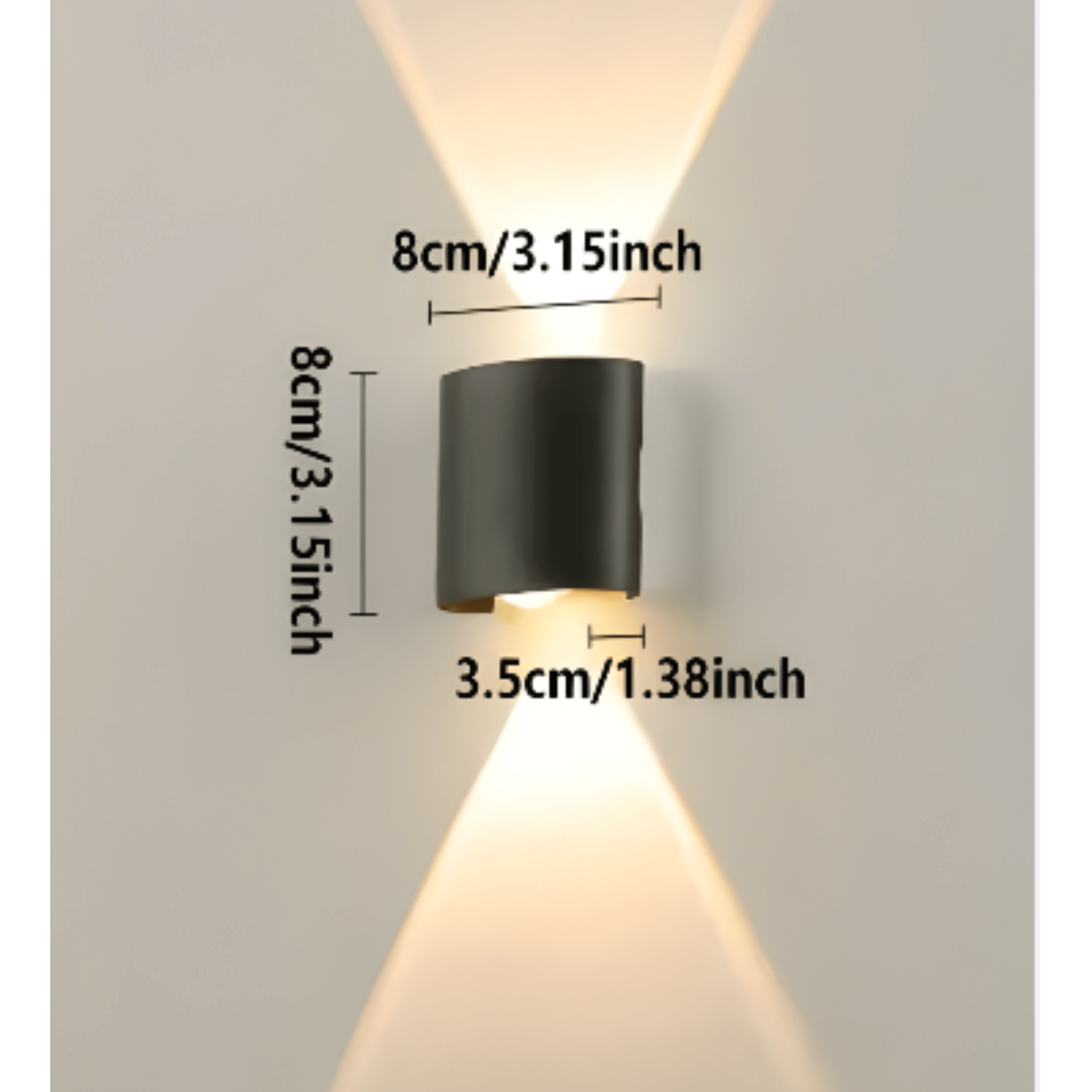 Krona – Led Vegglampe 3-pakning (Minimalistisk Design)