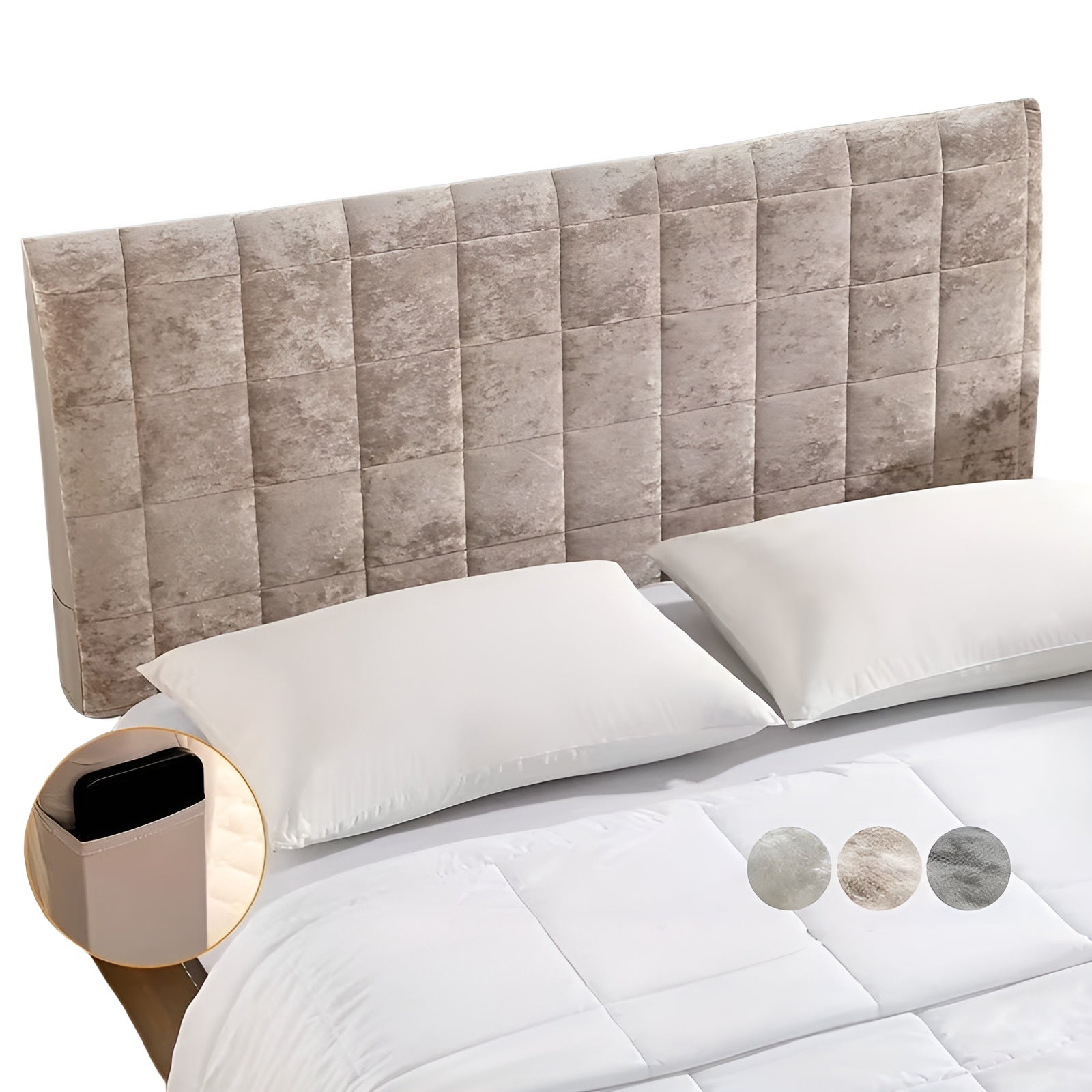 Hodegjerdeovertrekk Med Elastisk Bånd – Mykt Og Elastisk | Med Praktiske Sidelommer Til Sengen