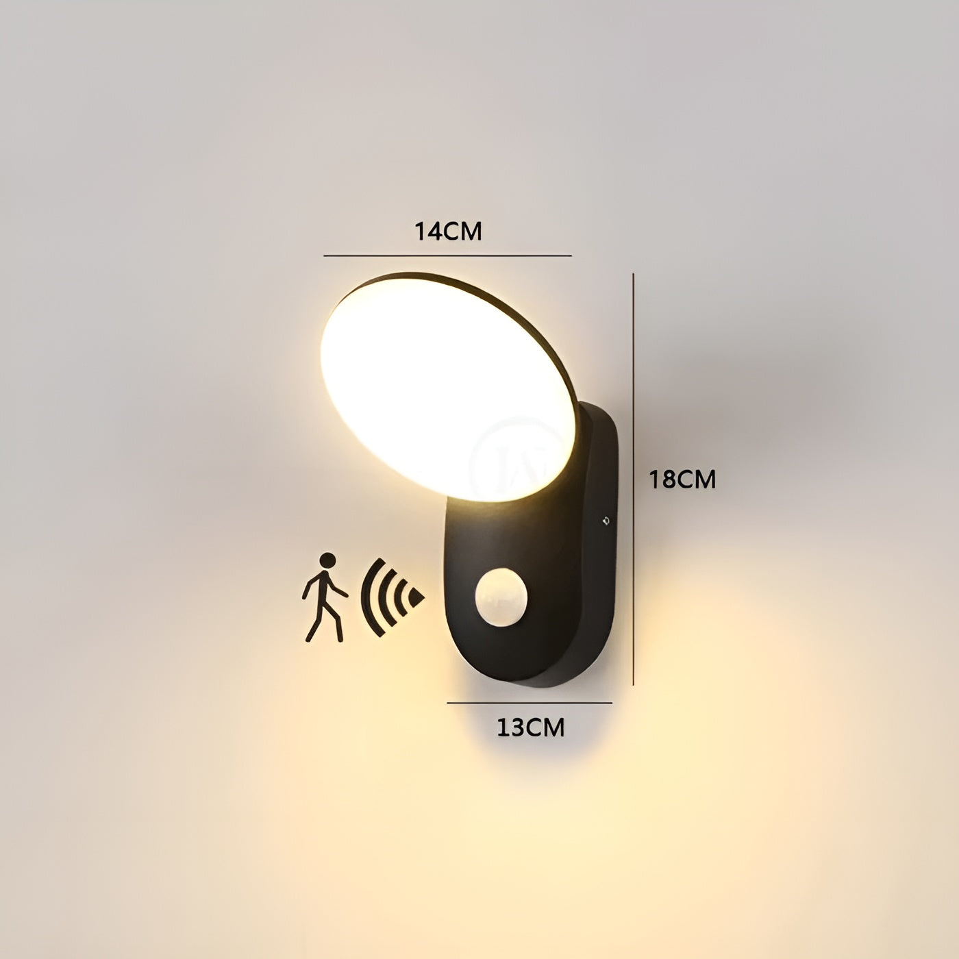 LED Vegglampe med Sensor – Automatisk Lys | For Innendørs og Utendørs Bruk