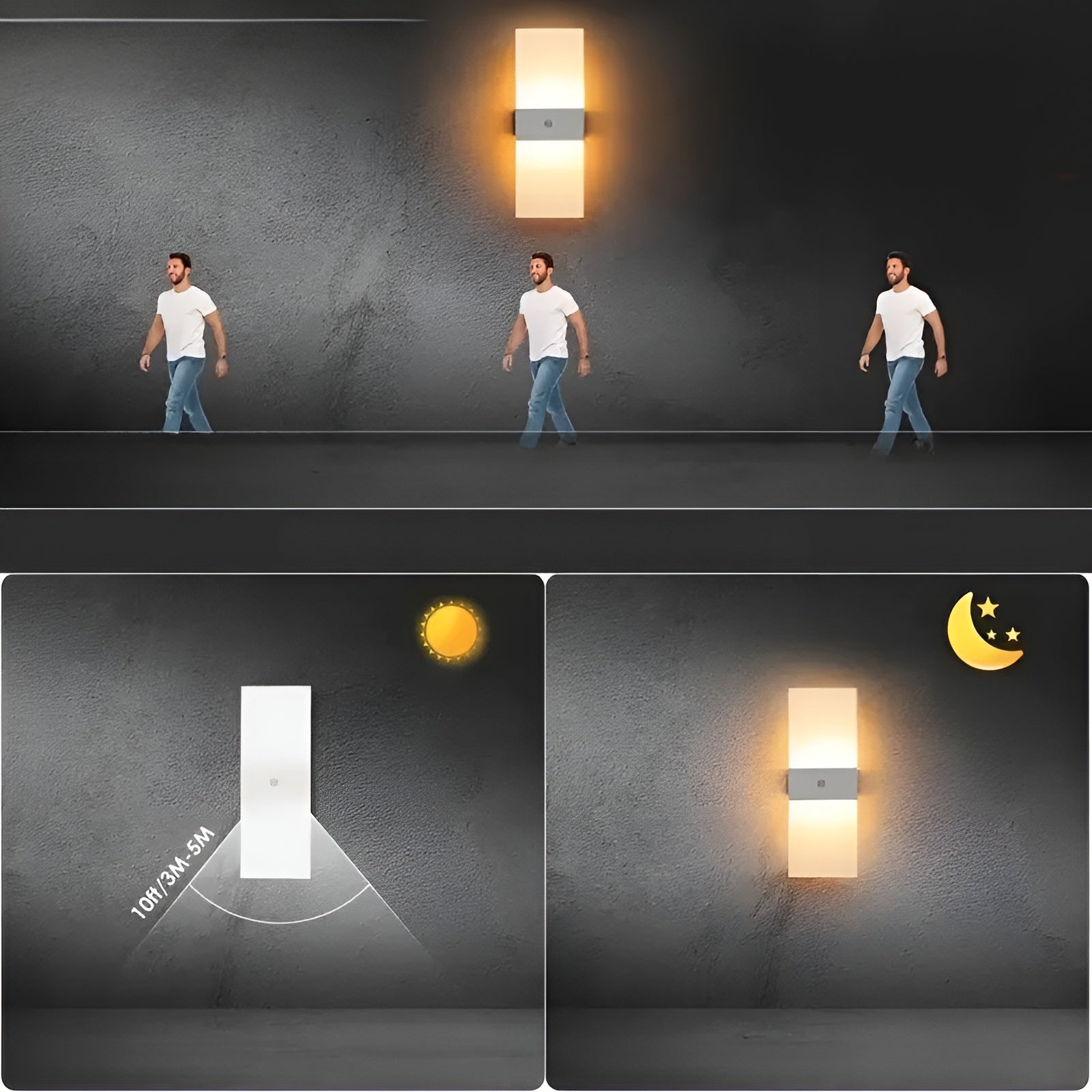 Led-nattlamper Med Bevegelsessensor – Oppladbar Via Usb | Magnetisk Feste For Soverom, Gang Og Trapp
