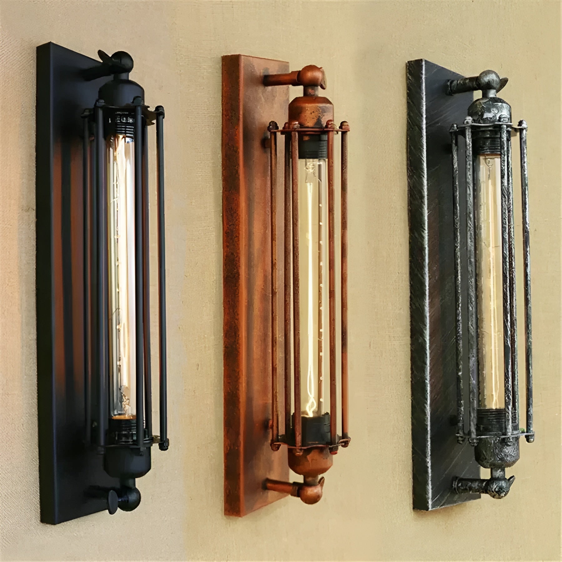 Vegglampe i Vintage-Stil – Dekorativ og Stemningsfull | Perfekt for Stue og Gang