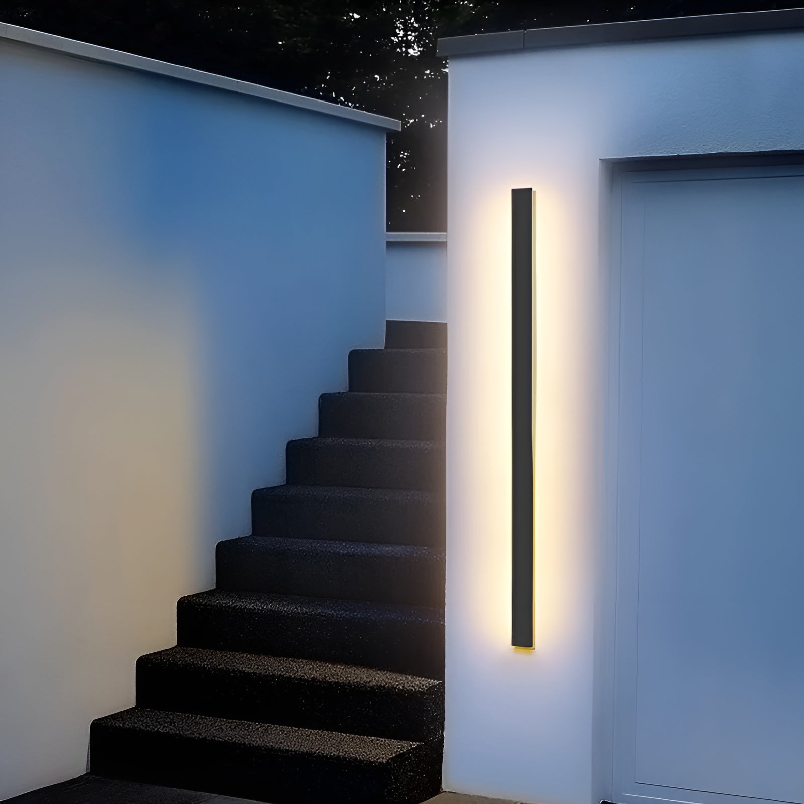 LED utendørslampe i aluminium – Stilren og Vanntett | Perfekt for Terrasse Inngang og Stue - Lysarmaturer for vegg