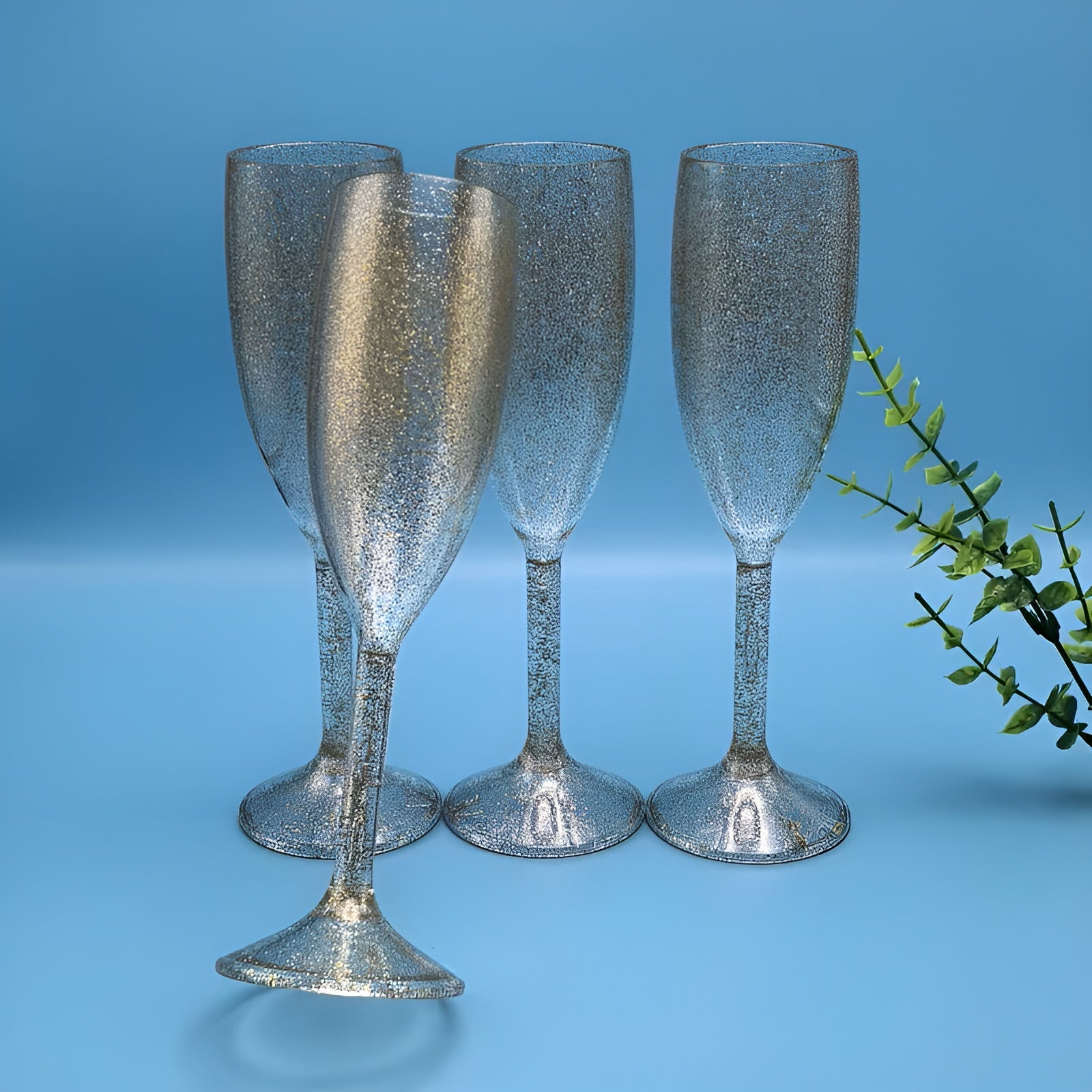 Champagneglass med Gullkant – Elegant og Luksuriøst | Perfekt for Feiring og Spesielle Anledninger