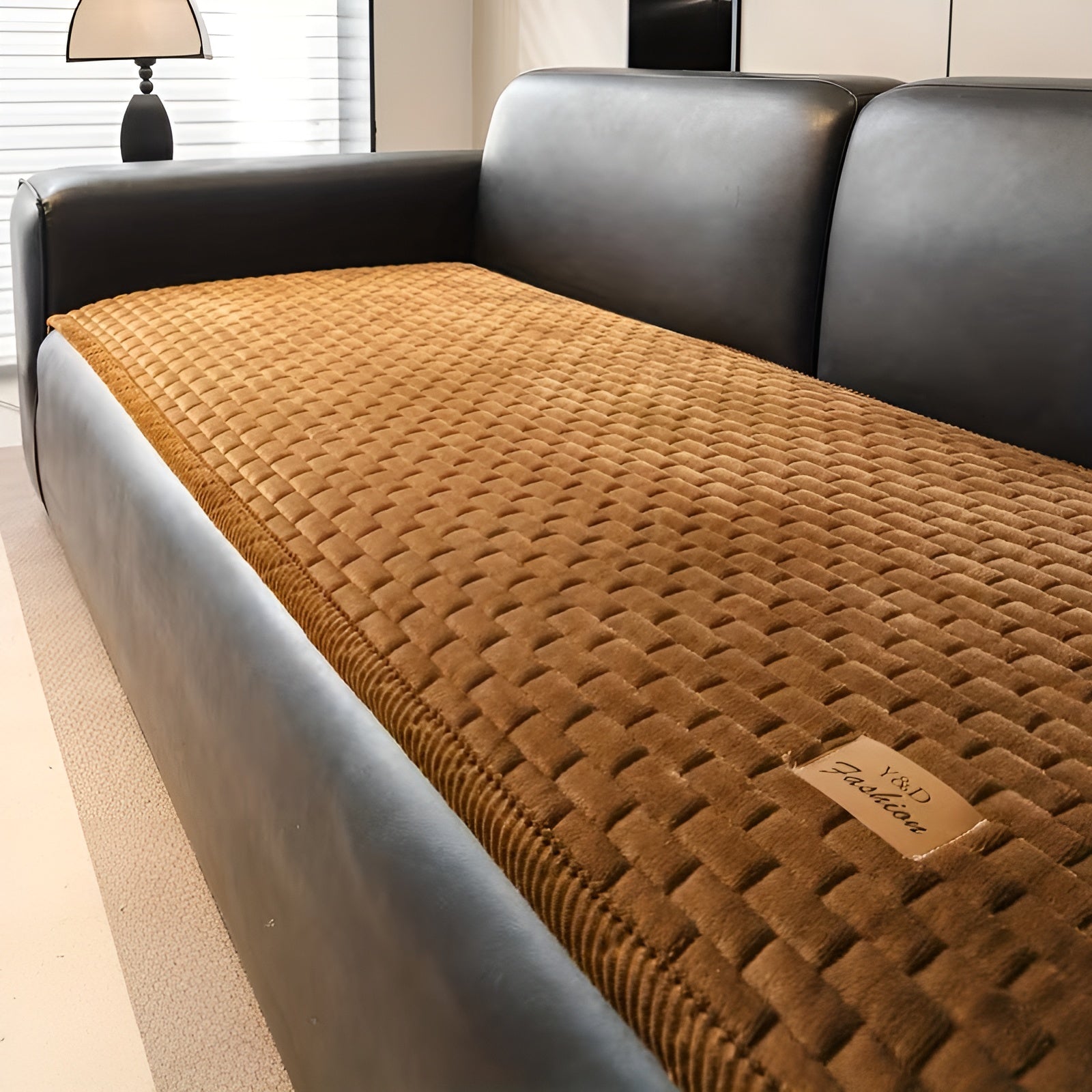 Vattert Sofatrekk i Plysj – Ekstra Tykt og Mykt | Varmt, Sklisikkert og Beskyttende