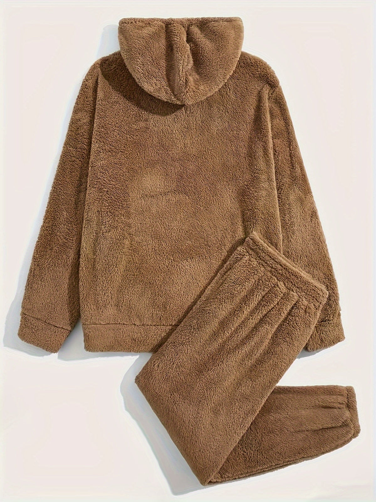 Teddy fleece pyjamas herre – joggebukse med elastisk midjebånd