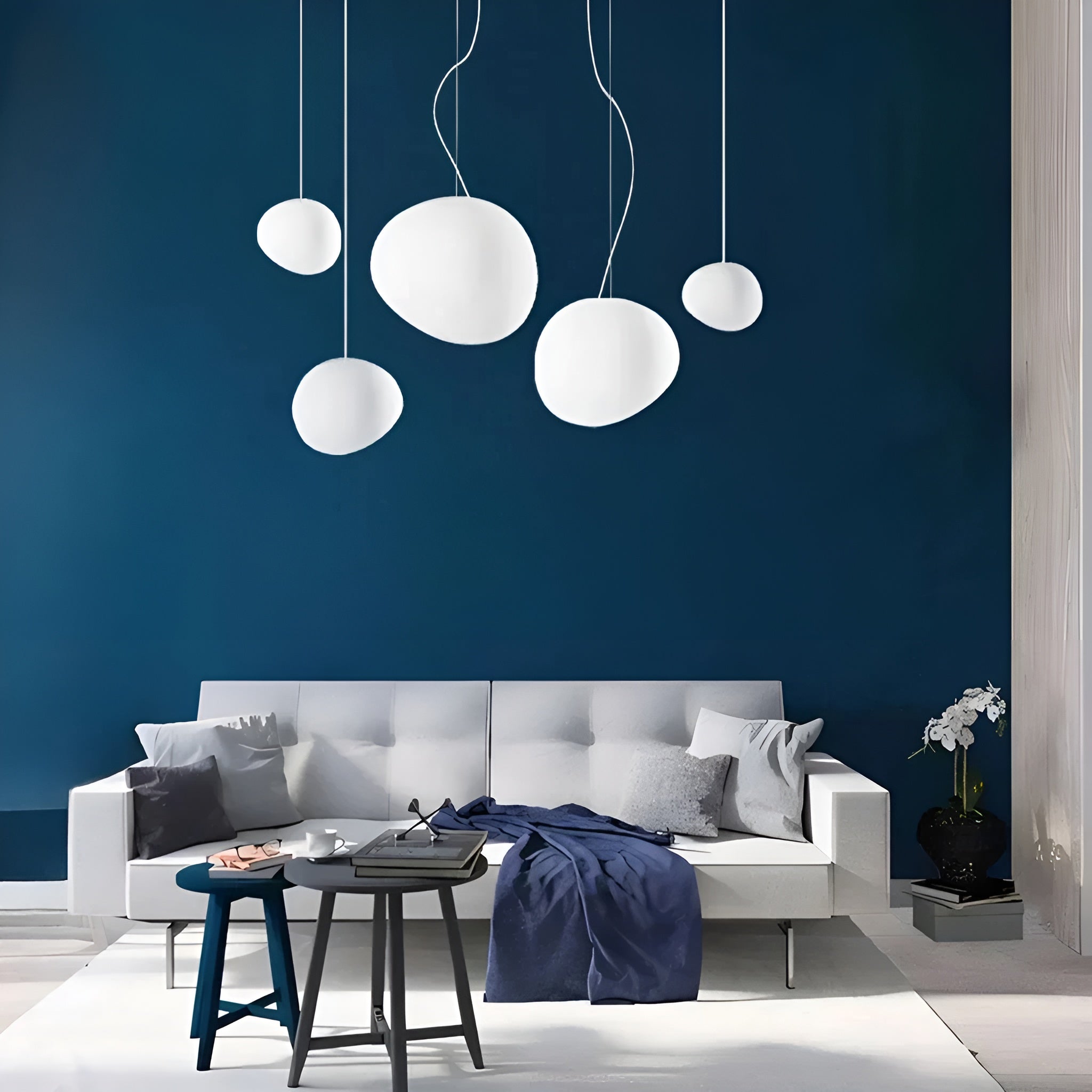 Taklampe I Steindesign – Matt Hvit Og Dekorativ | Perfekt For Moderne Hjem
