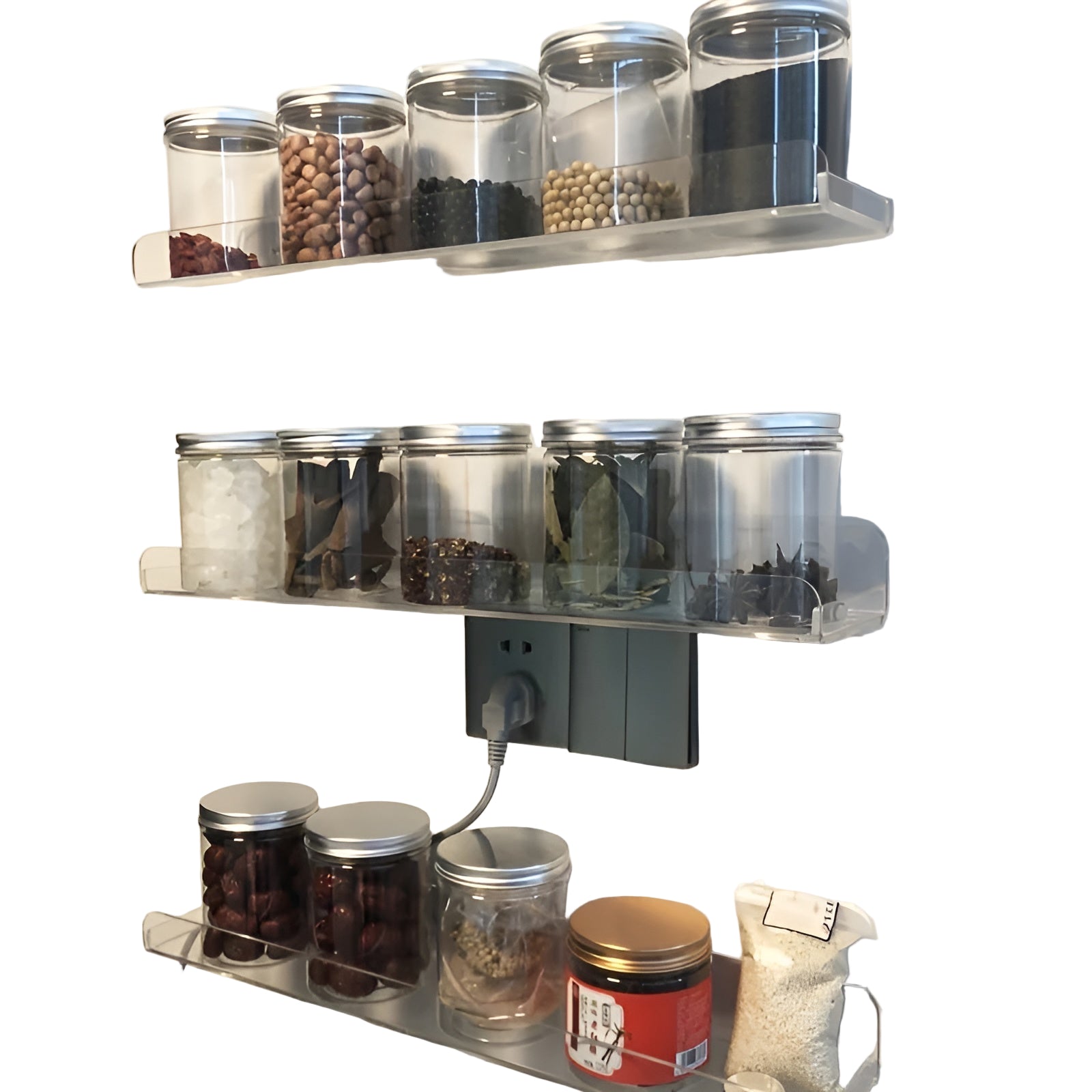 Akryl Vegghylle – Uten Boring og Enkel Montering | Perfekt for Bad og Kjøkken