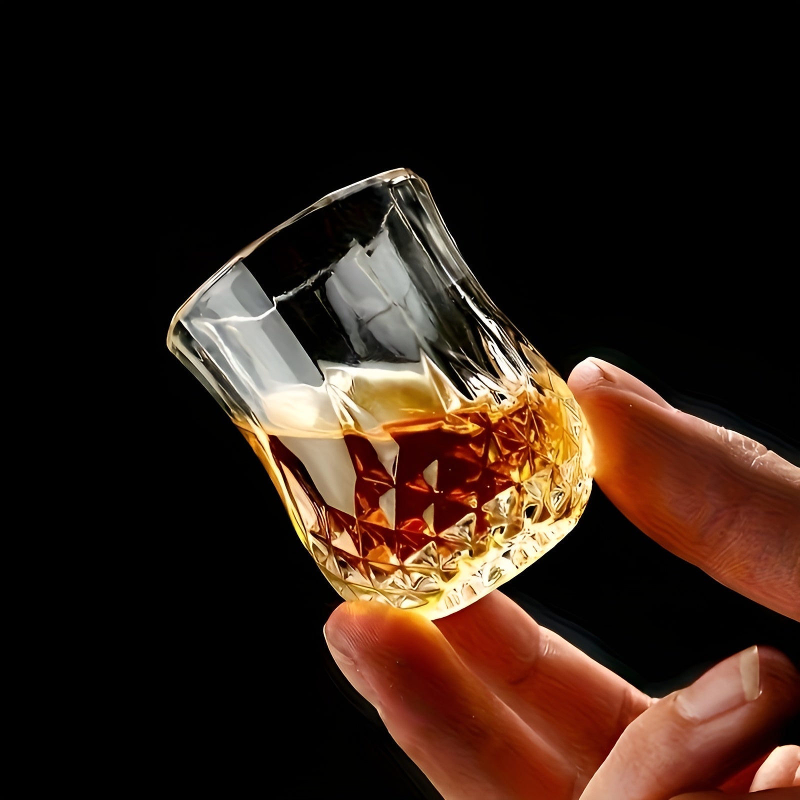 Whiskeygläser im 6er-Set – Vintage Mini-Gläser im Diamantschliff | Perfekt für Bar & Party
