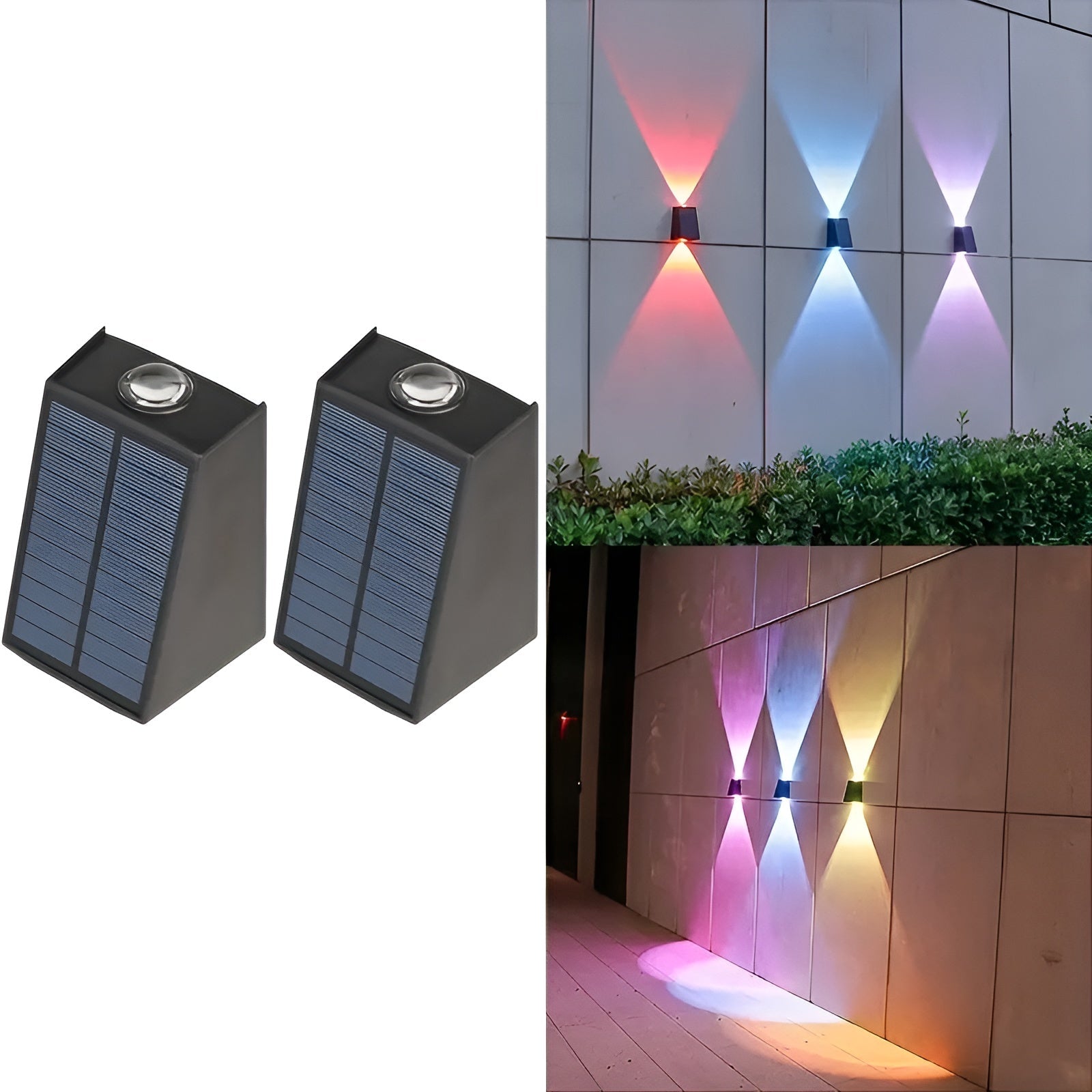 Solcelledrevet Vegglampe – Moderne Utendørsbelysning med Bevegelsessensor | Perfekt for Hage, Terrasse og Innkjørsel