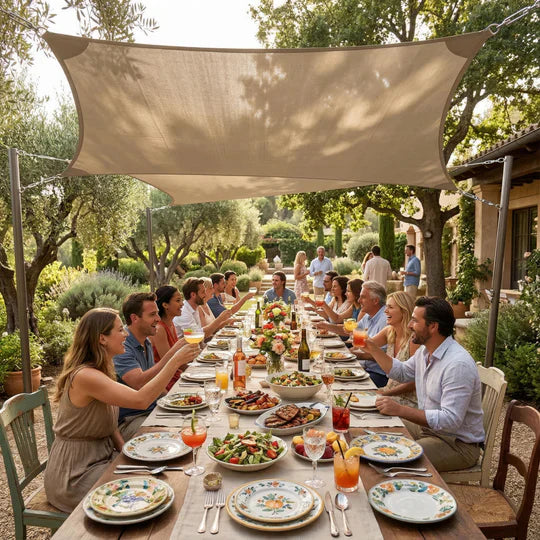 Rektangulært Solseil, Vanntett – UV- Og Værbeskyttelse For Utendørs Bruk