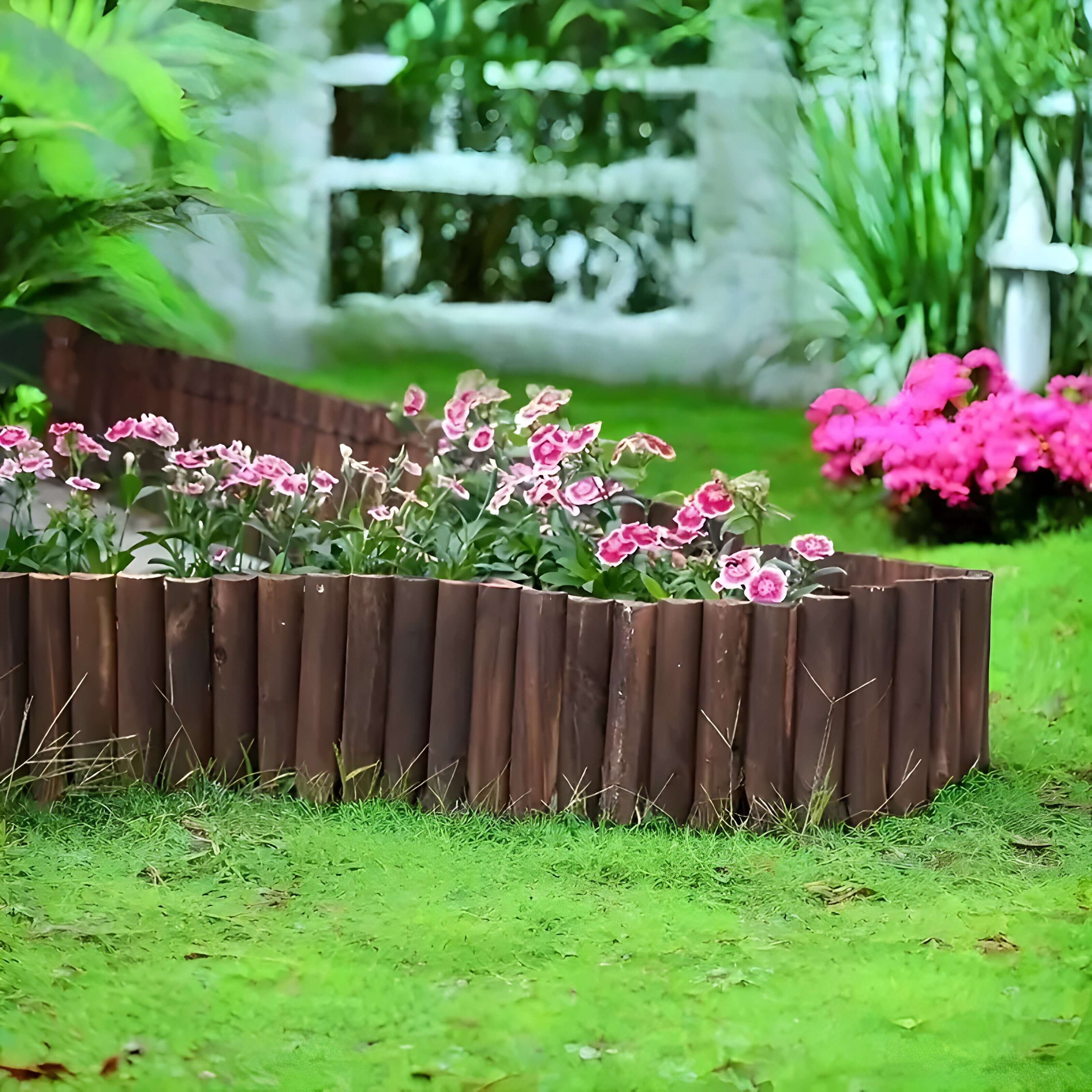 Acacia- Dekorativt Hagekant i Tre (Utendørs)