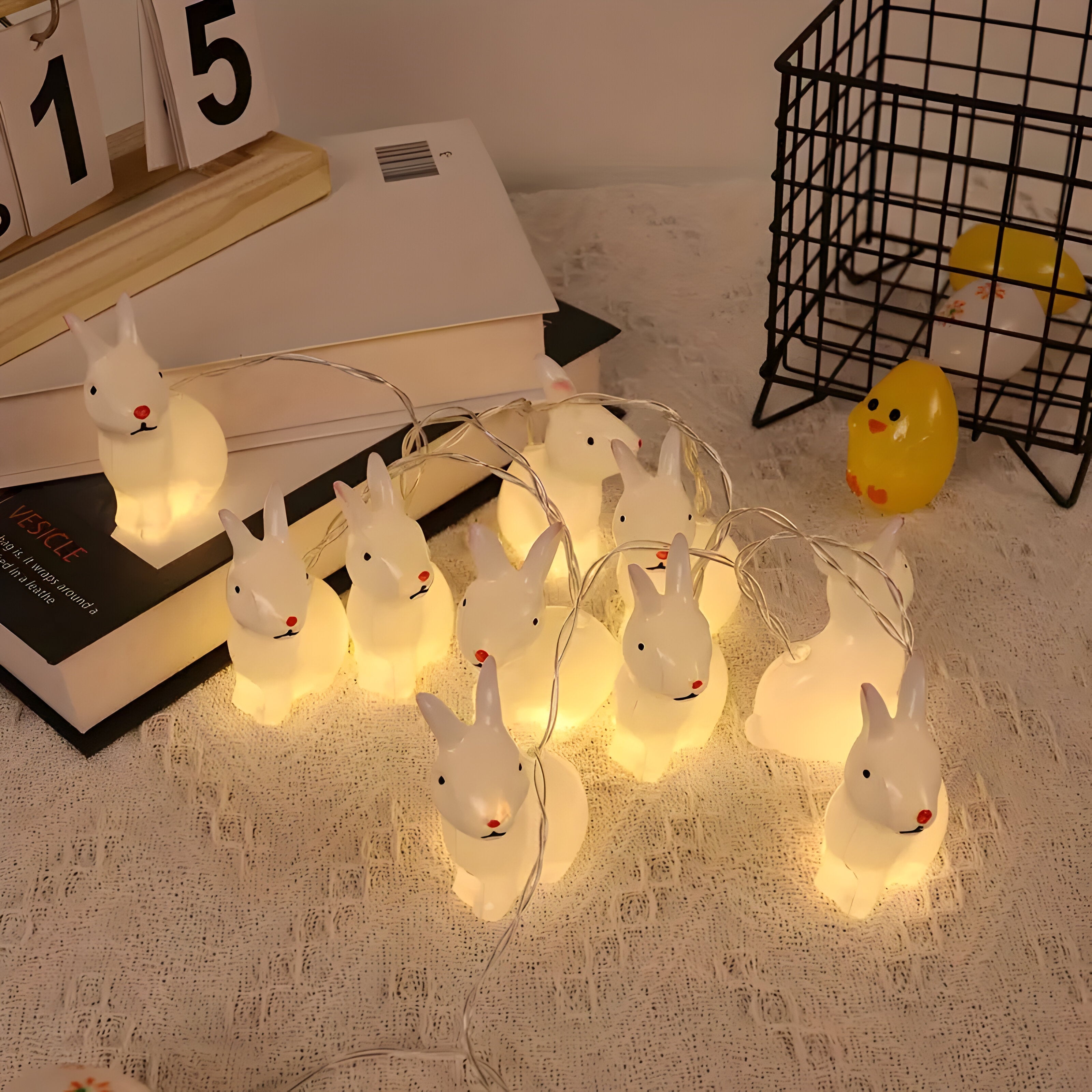 Bilde av Drønn - Vintage-Style LED Kanin Lysslynge fra Velisse