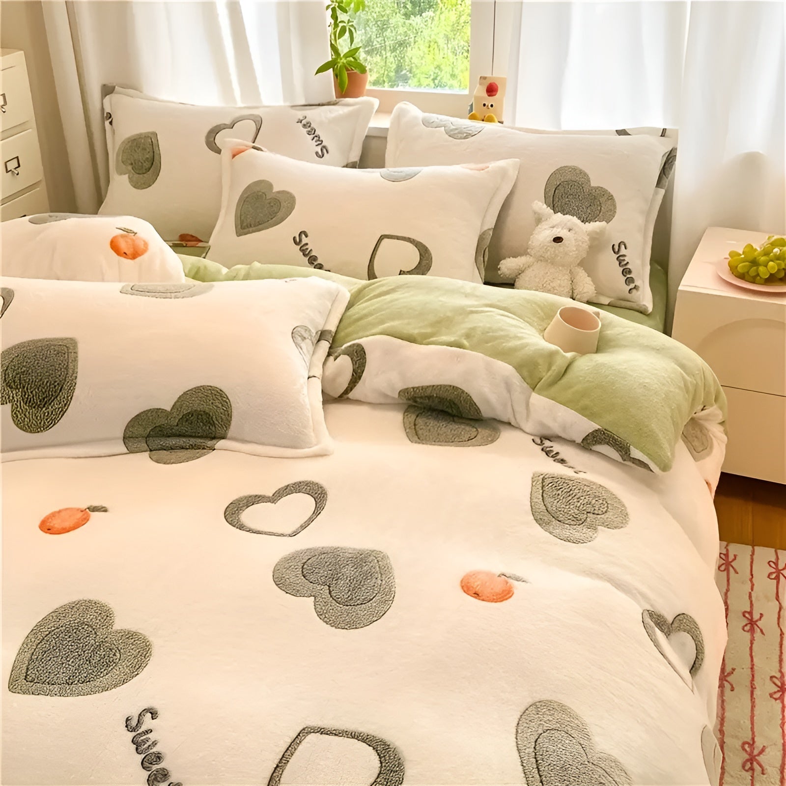 Milchvelours-Sengetøy, 3-delt – Mykt, Varmt og Behagelig | For et koselig soverom