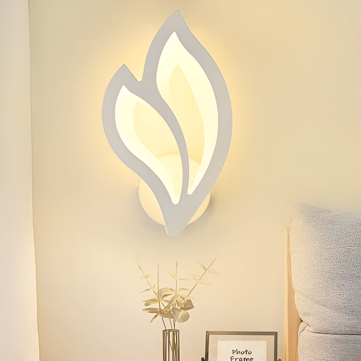 Leafglow Moderne Led-Vegglampe – Skandinavisk Design Og Behagelig Lys | Til Hjemmet