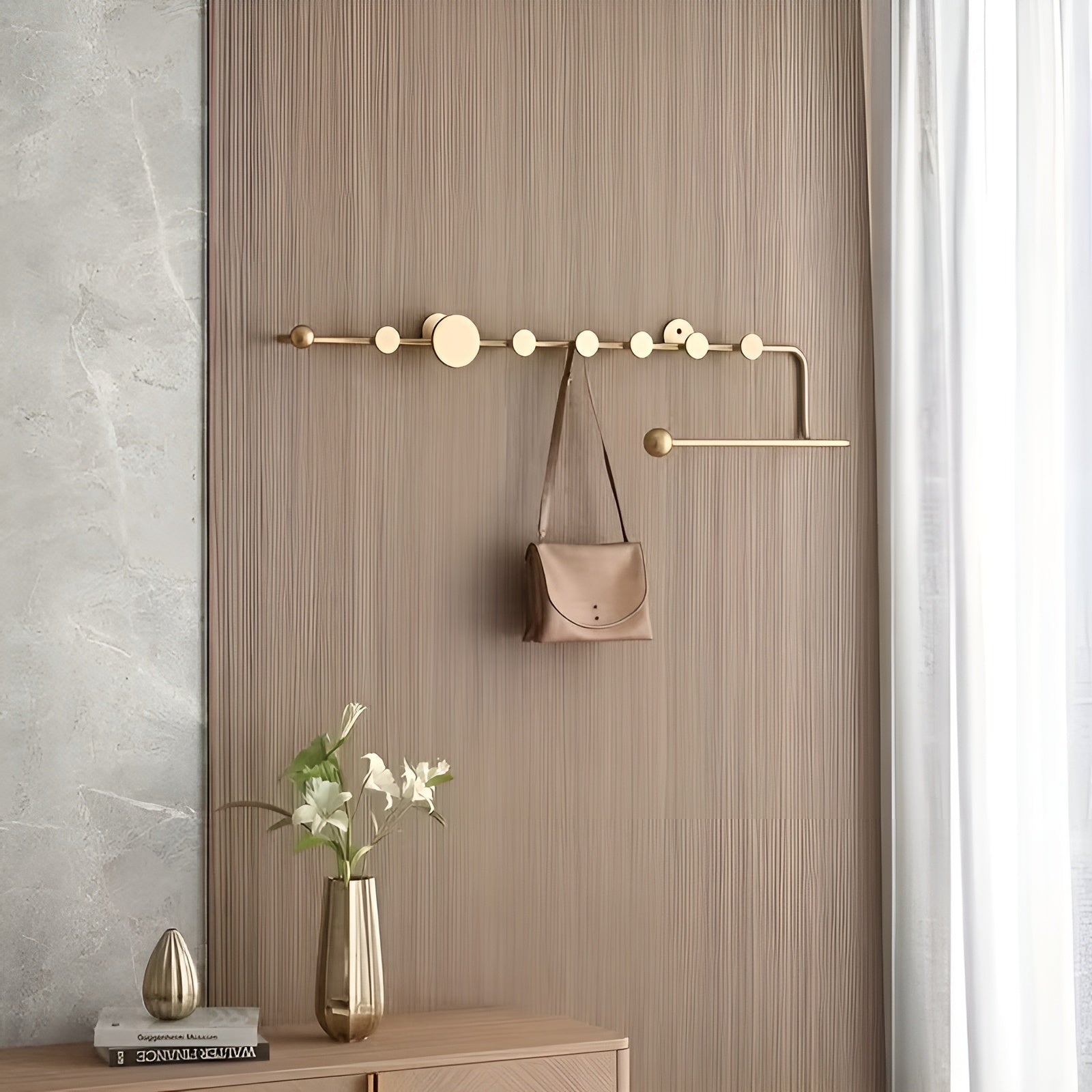 Veggkrok Med Kroker – Moderne Og Plassbesparende | Ideell For Ganger, Soverom Og Inngangsparti