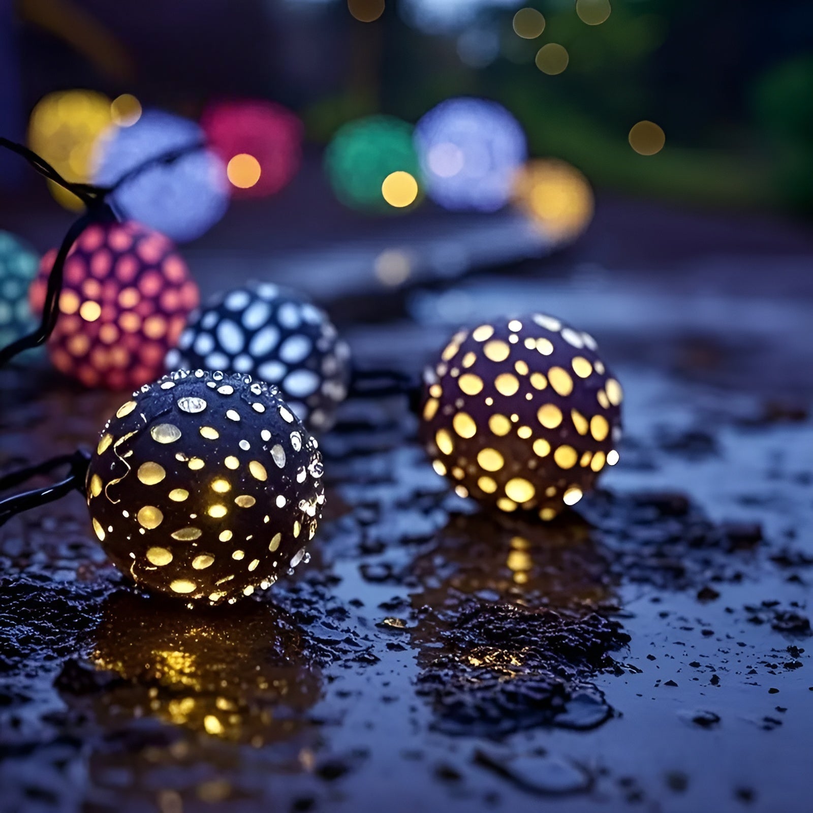 Solcellelamper i Marokkansk stil – Fargerike LED-Lyskjeder for Hagen og Balkongen