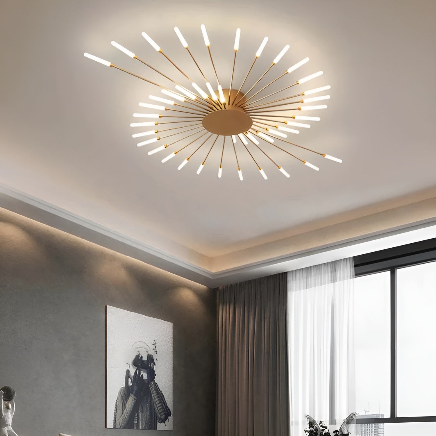 LED Taklampe – Moderne og Stilren | Perfekt for Stue og Oppholdsrom