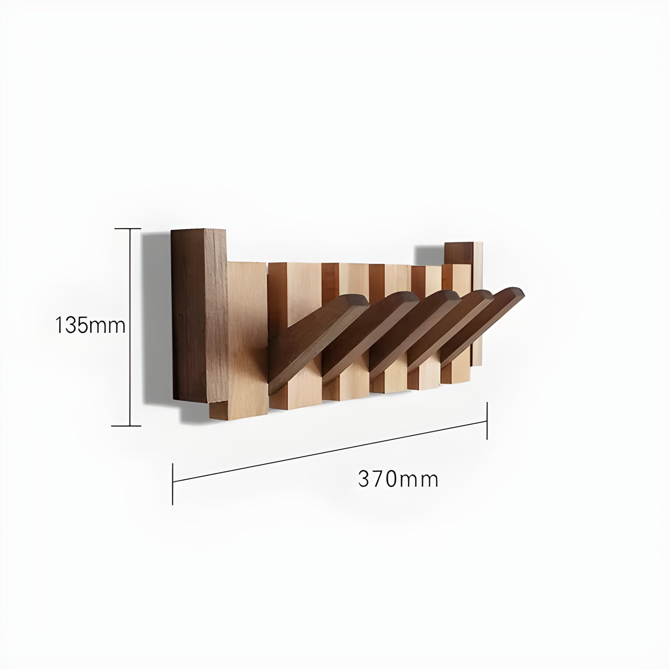 Skanto Elegant Klesklyper I Tre Med Pianodesign – Stilig Klesklypesett
