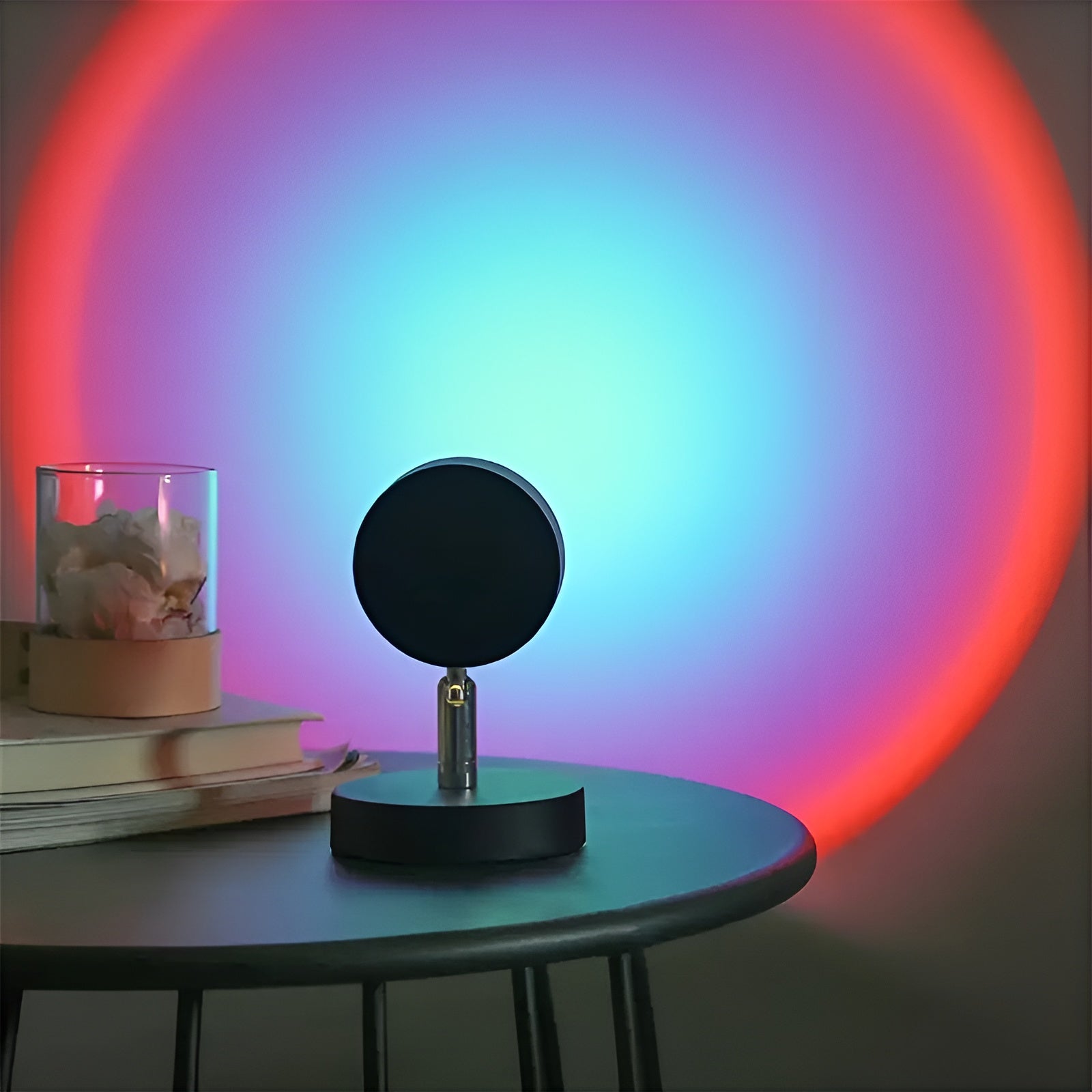 Led-vegglampe 360° Dreiebar – Stemningsfullt Lys, Dimbar | Usb-oppladbar For Hjemmebruk