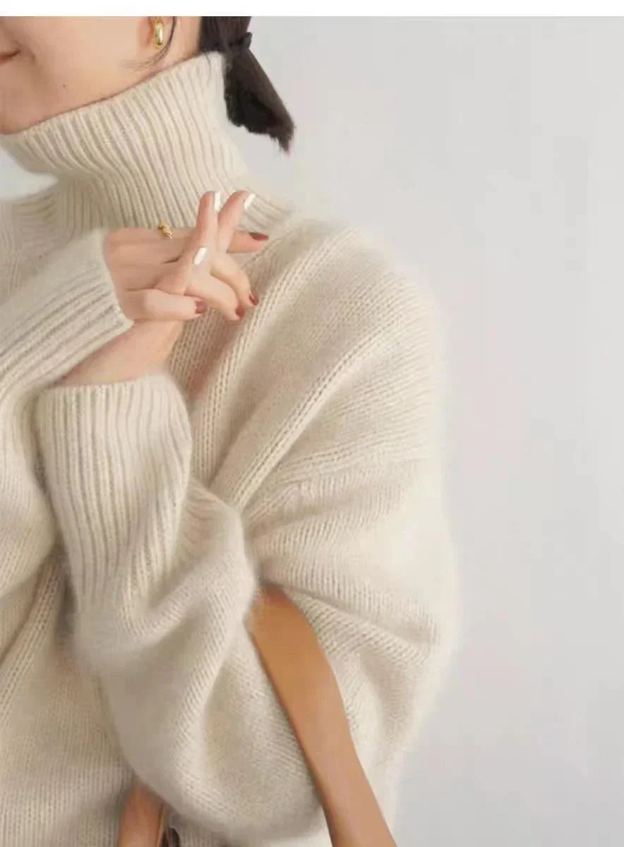 Kashmirsgenser dame med rullekrage – styling med jakke