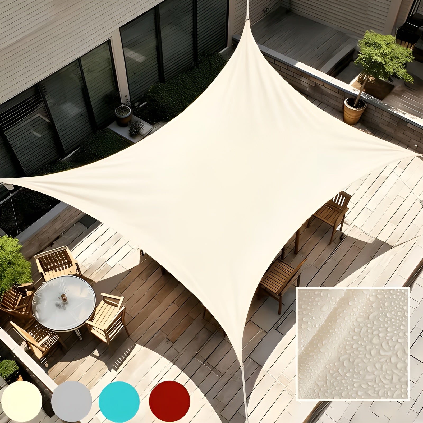 Uv-bestandig Solseil – Vanntett, Vindfast Og Ideelt For Terrasse, Hage Og Balkong
