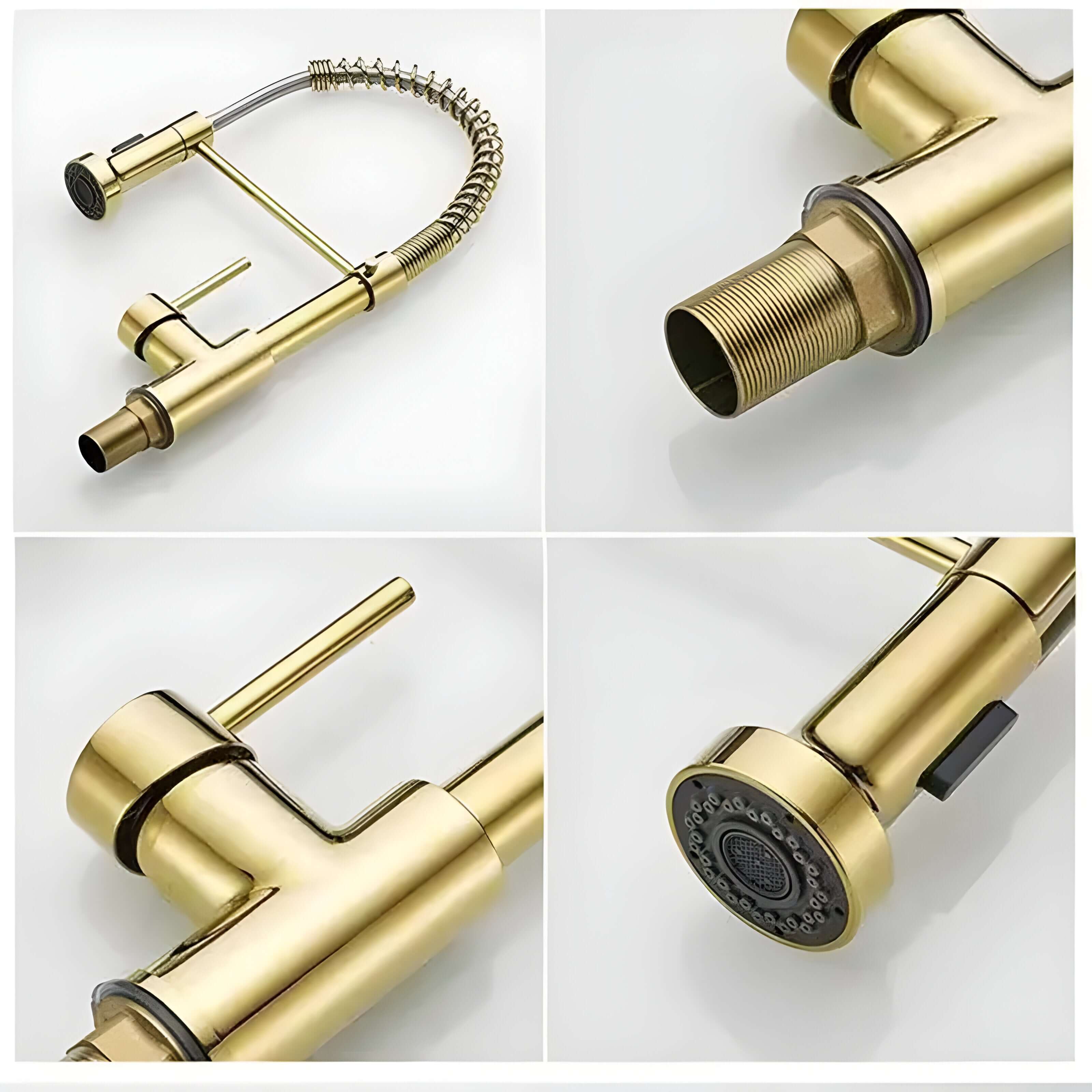 Rimelda – Kjøkkenkran med Utrekkbar Sprøyte (Børstet Stål)