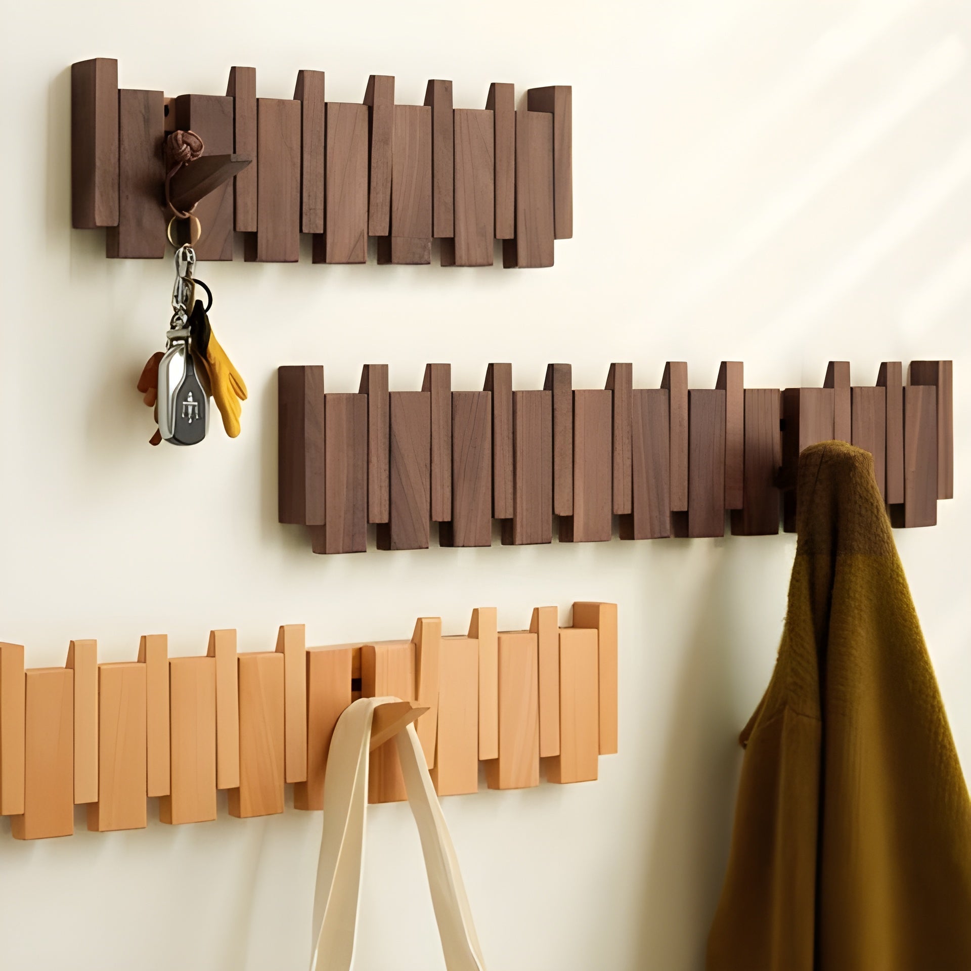 Luksuriøs Garderobe I Tre I Pianodesign – Håndlaget Garderobe For Veggmontering