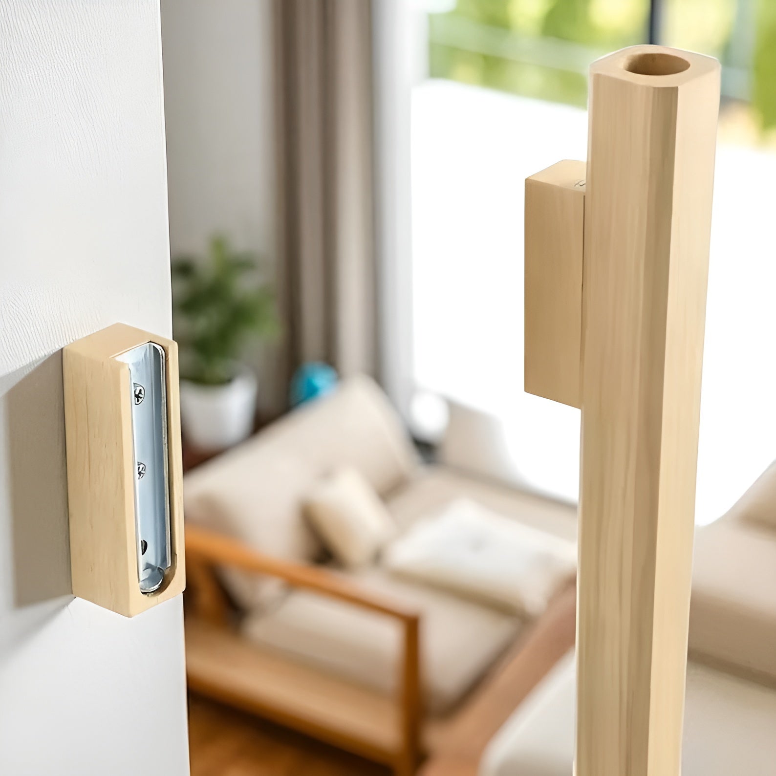 Vase I Tre Til Veggmontering – Rustikk Og Dekorativ Veggdekorasjon | Ideell For Moderne Oppholdsrom