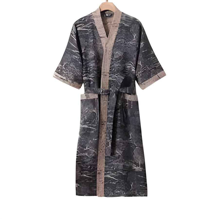 Luksuriøs Kimono badekåpe – Myk, Pustende Bomull For Stilfull Avslapning Hjemme