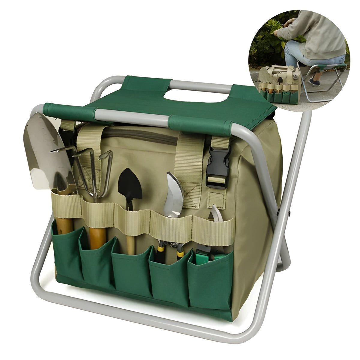 Klappbarer Campingstuhl mit Tragetasche – Bequemer Outdoor-Stuhl für Camping & Freizeit - Klappstuhl