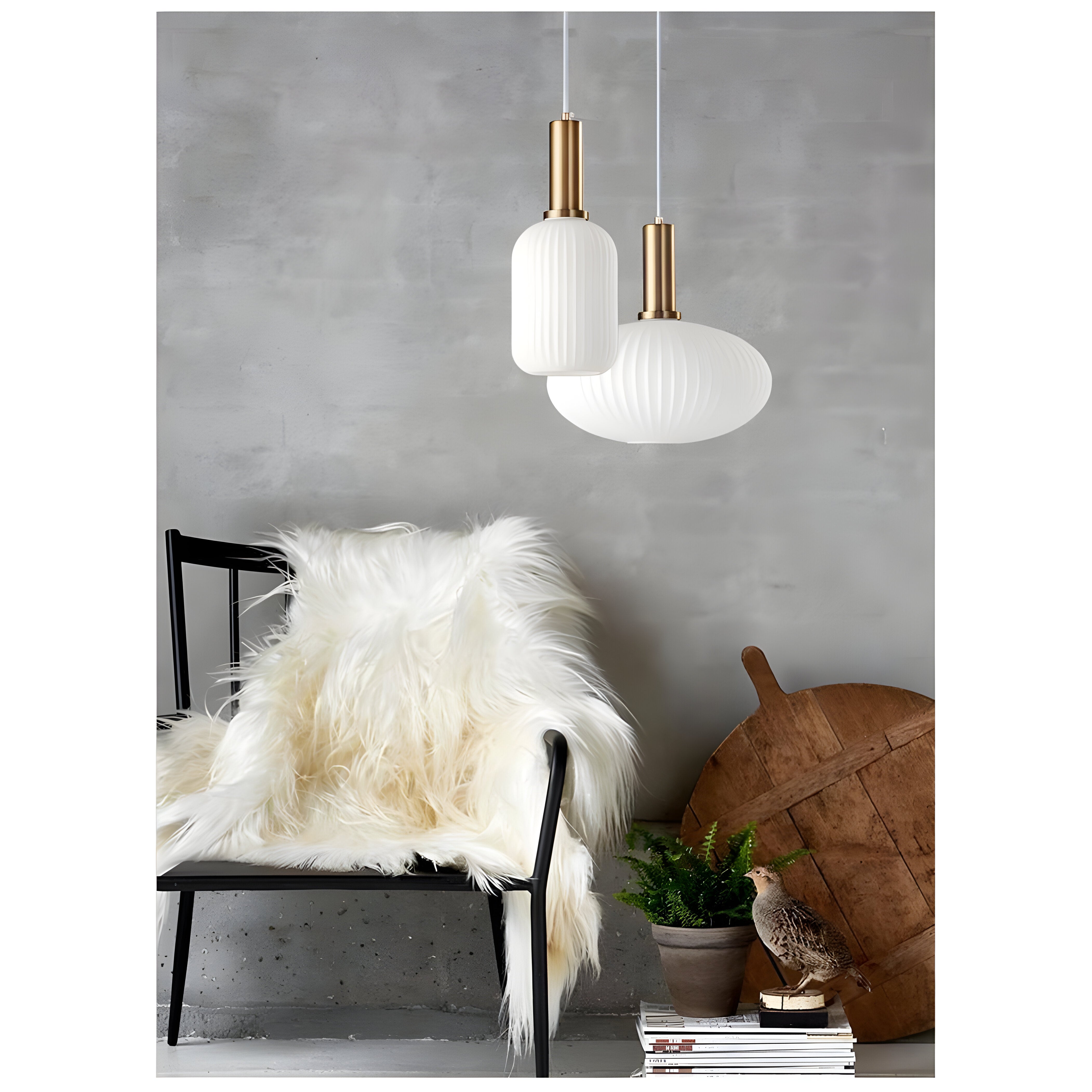 Bilde av Sivren – Fargerik Vintage Hengelampe i Glass fra Velisse