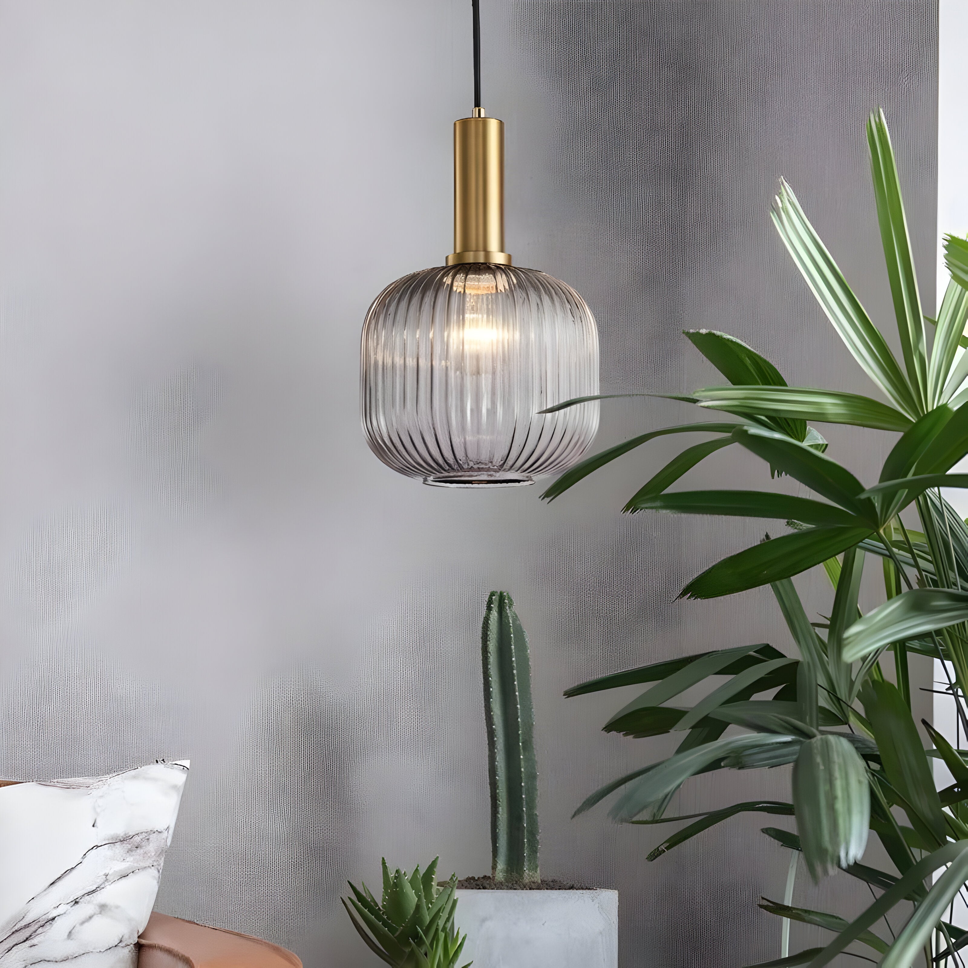 Bilde av Sivren – Fargerik Vintage Hengelampe i Glass fra Velisse