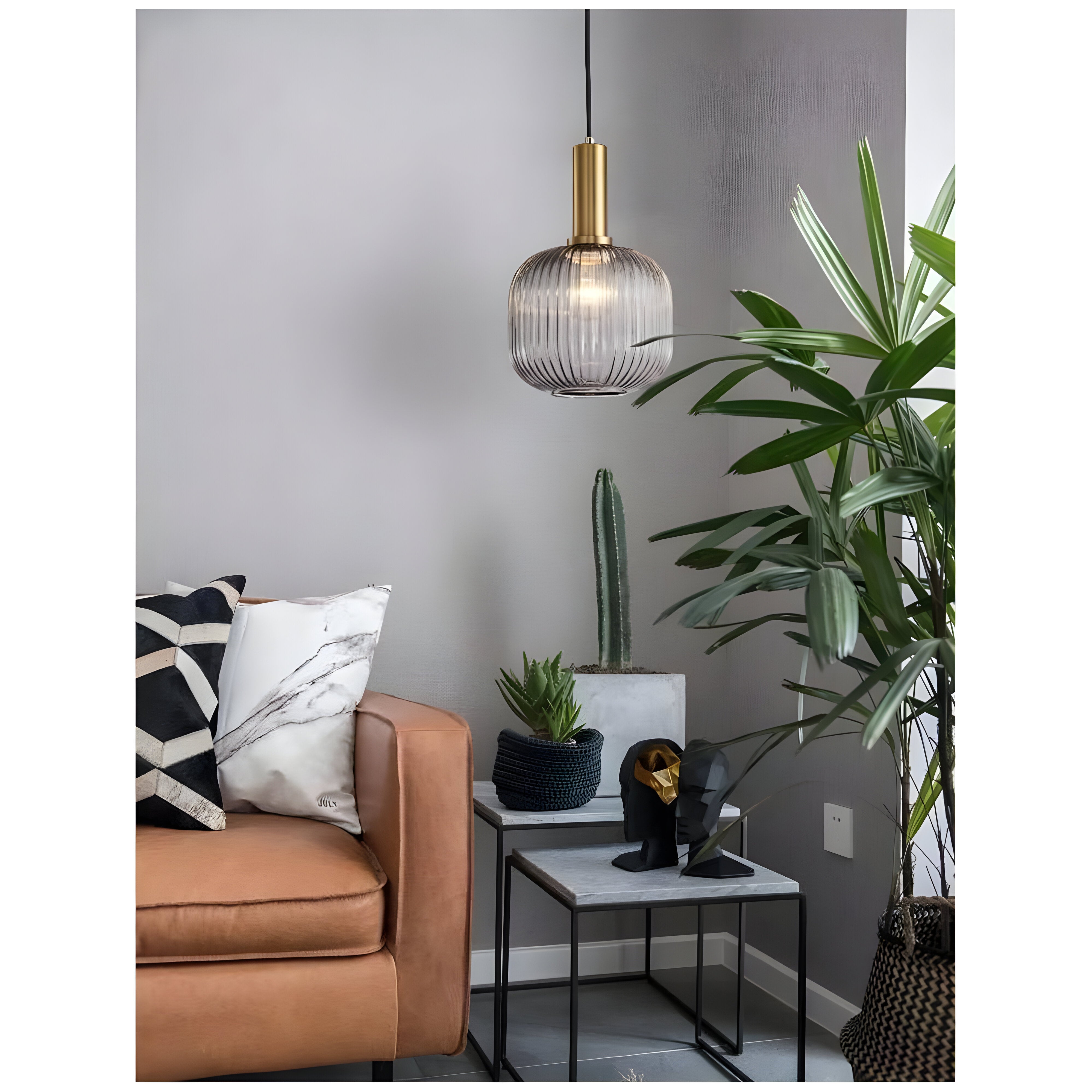 Bilde av Sivren – Fargerik Vintage Hengelampe i Glass fra Velisse