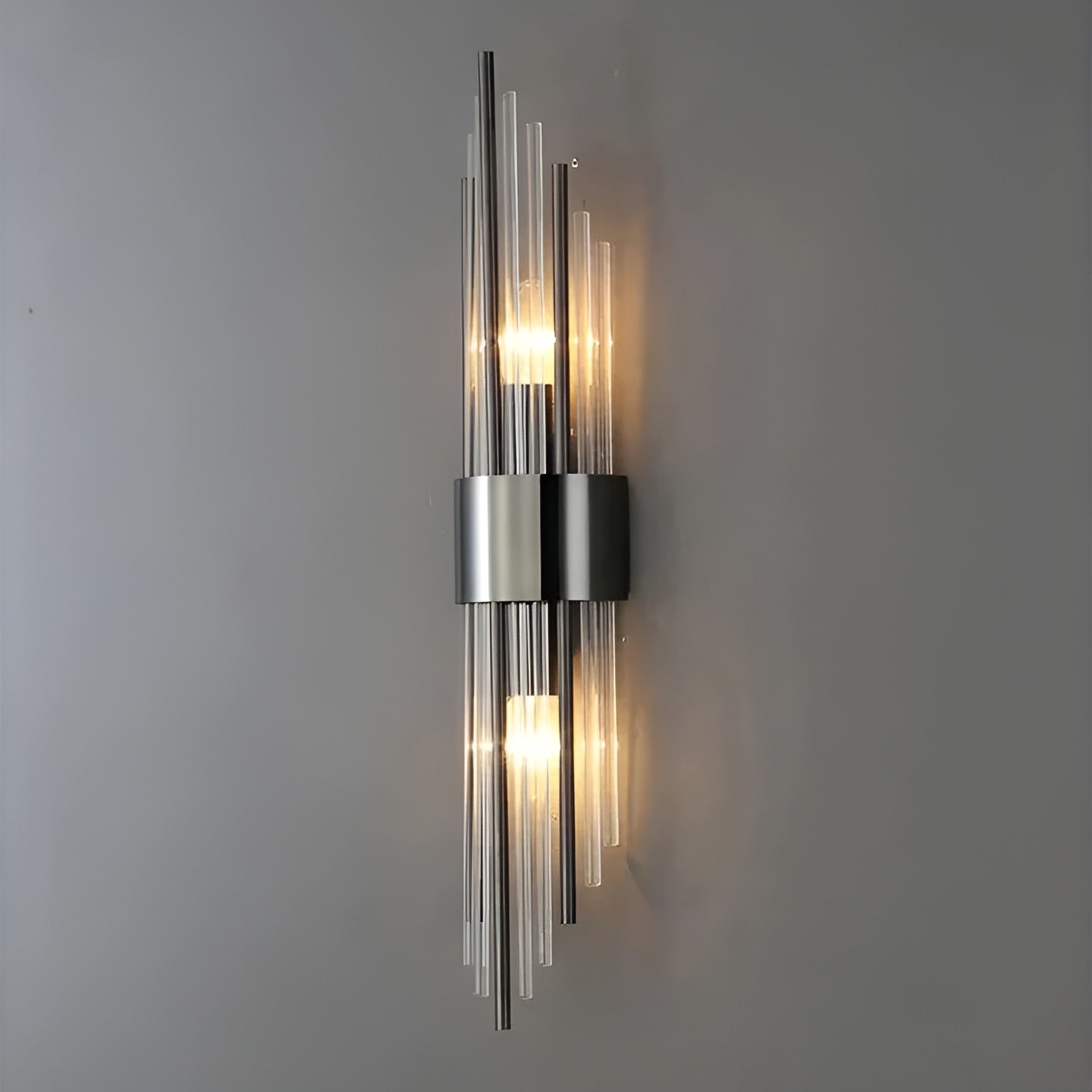 Vegglampe med Krystalleffekt – Elegant og Dekorativ | Gullfarget Detalj