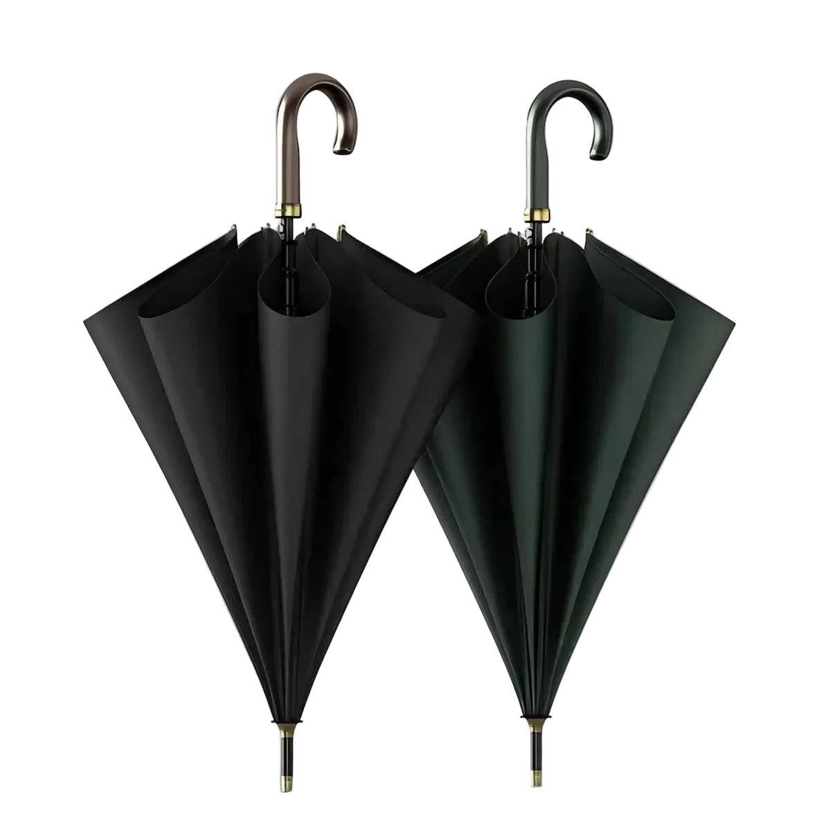 Lang Paraply Skinnhåndtak – 121 cm Skjerm | Klassisk Design for Regnfulle Dager