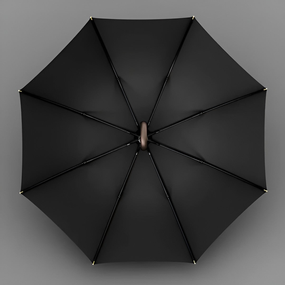 Lang Paraply Skinnhåndtak – 121 cm Skjerm | Klassisk Design for Regnfulle Dager