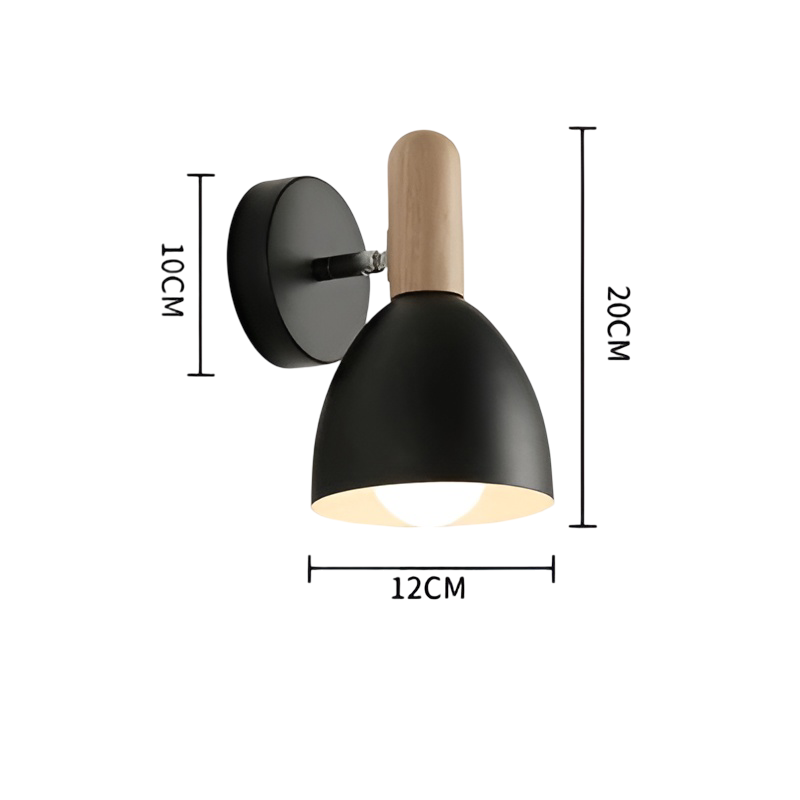 Vegglampe i Naturtre – Gir Varm Belysning | Perfekt til Soverom og Hytte