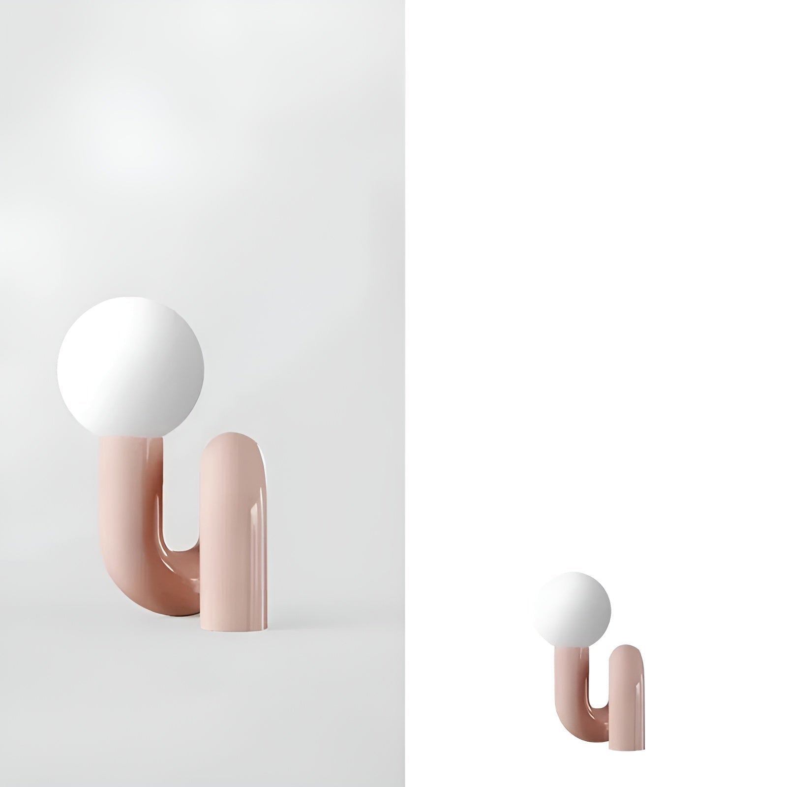 Minimalistisk Glasbordlampe – Elegant Nordisk Design | Perfekt for Soverom, Stue og Kontor