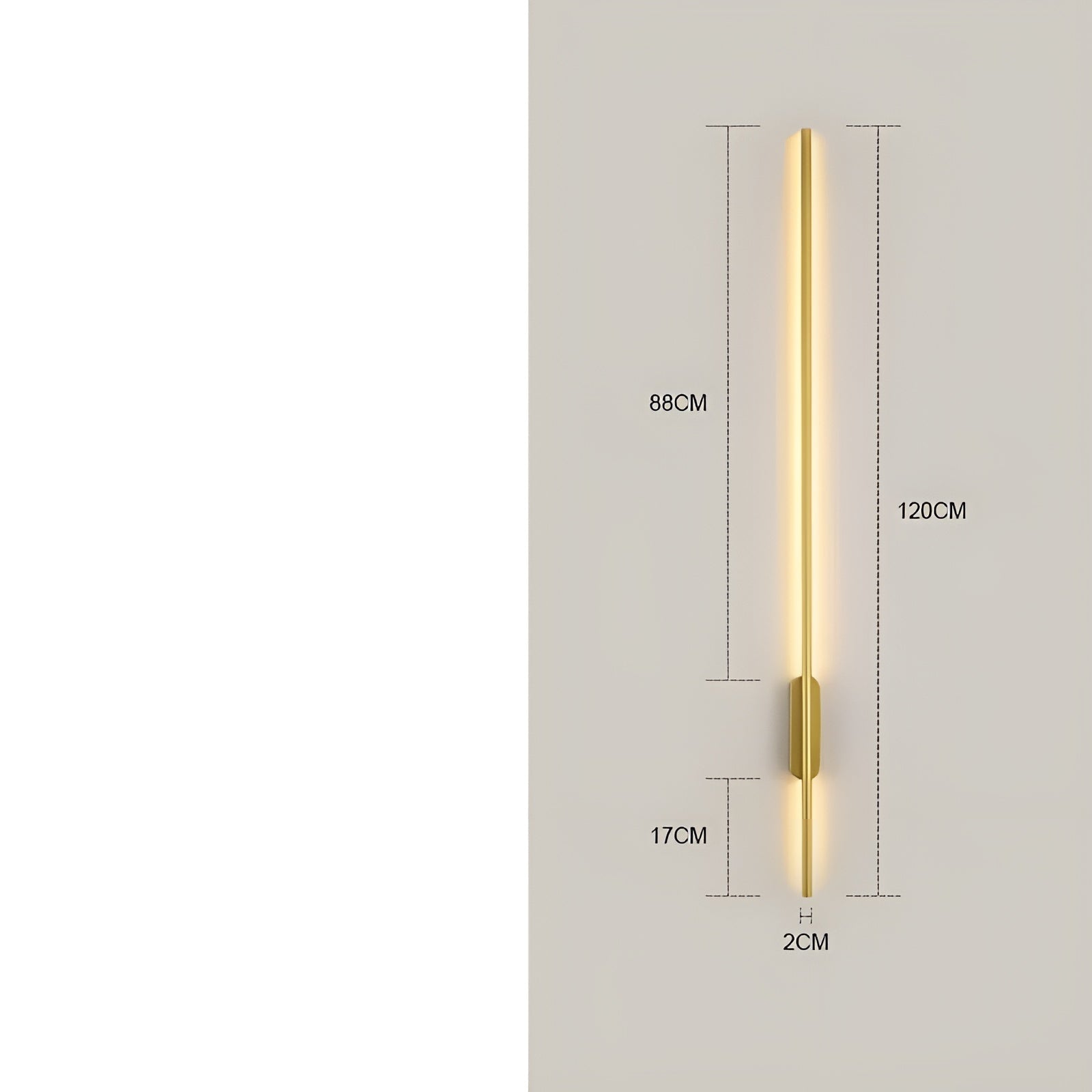 Lang Led-Vegglampe – Moderne Og Dekorativ | Perfekt For Soverom, Stue Og Gang